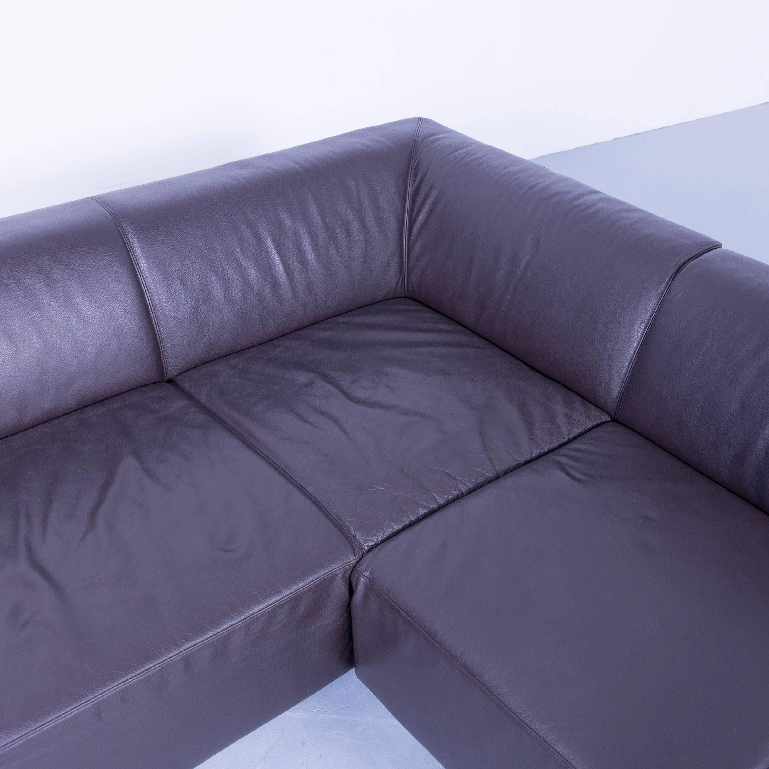 Machalke Crack Designer Ecksofa Leder Braun Couch Modern im Zustand „Gut“ in Cologne, DE