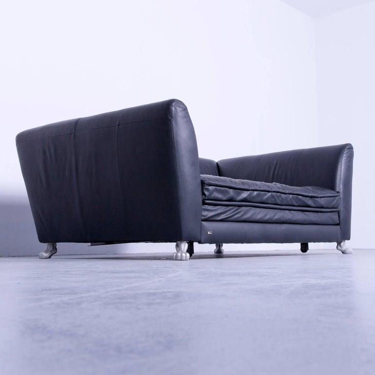 Bretz Monster Designer Sofa Black Leather Three-Seat Couch Sleeping Couch  at 1stDibs | bretz monster sofa, sleeping on leather couch