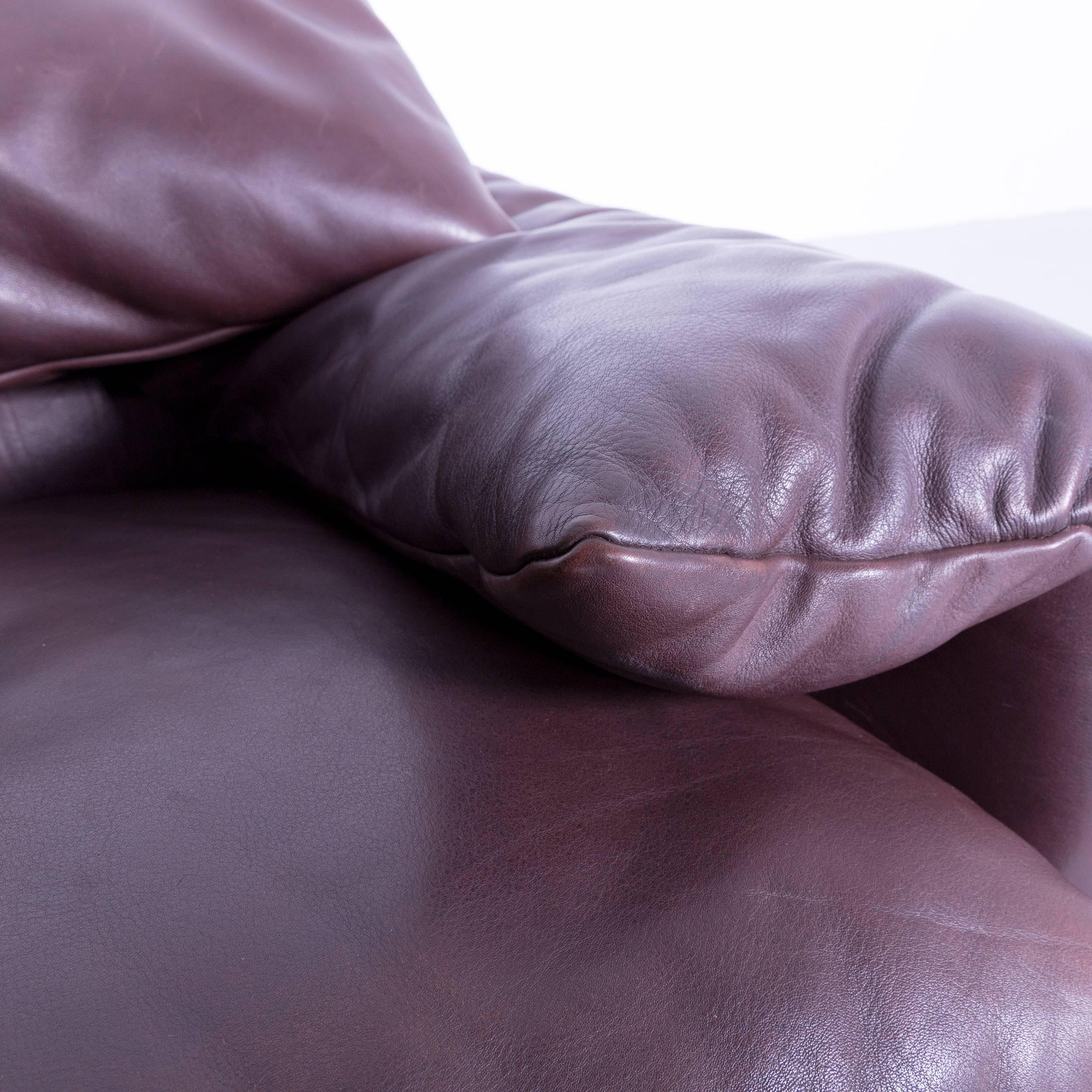 Cassina Maralunga Armchair Vico Magistretti Chair Leather Brown Mocca Function 1