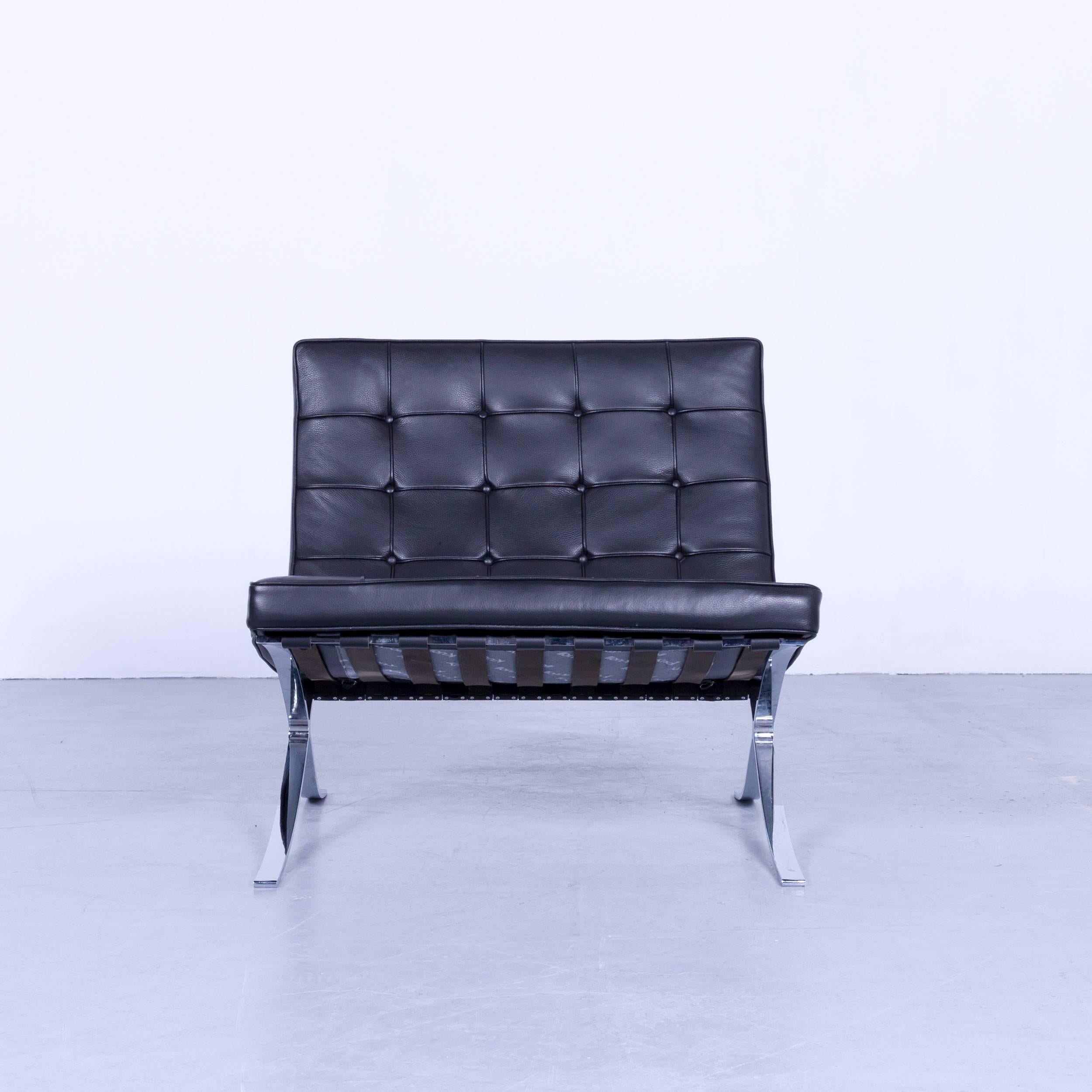 Knoll International Barcelona chair by Ludwig Mies van der Rohe black leather

Leather: velluto pelle


Really stunning condition.