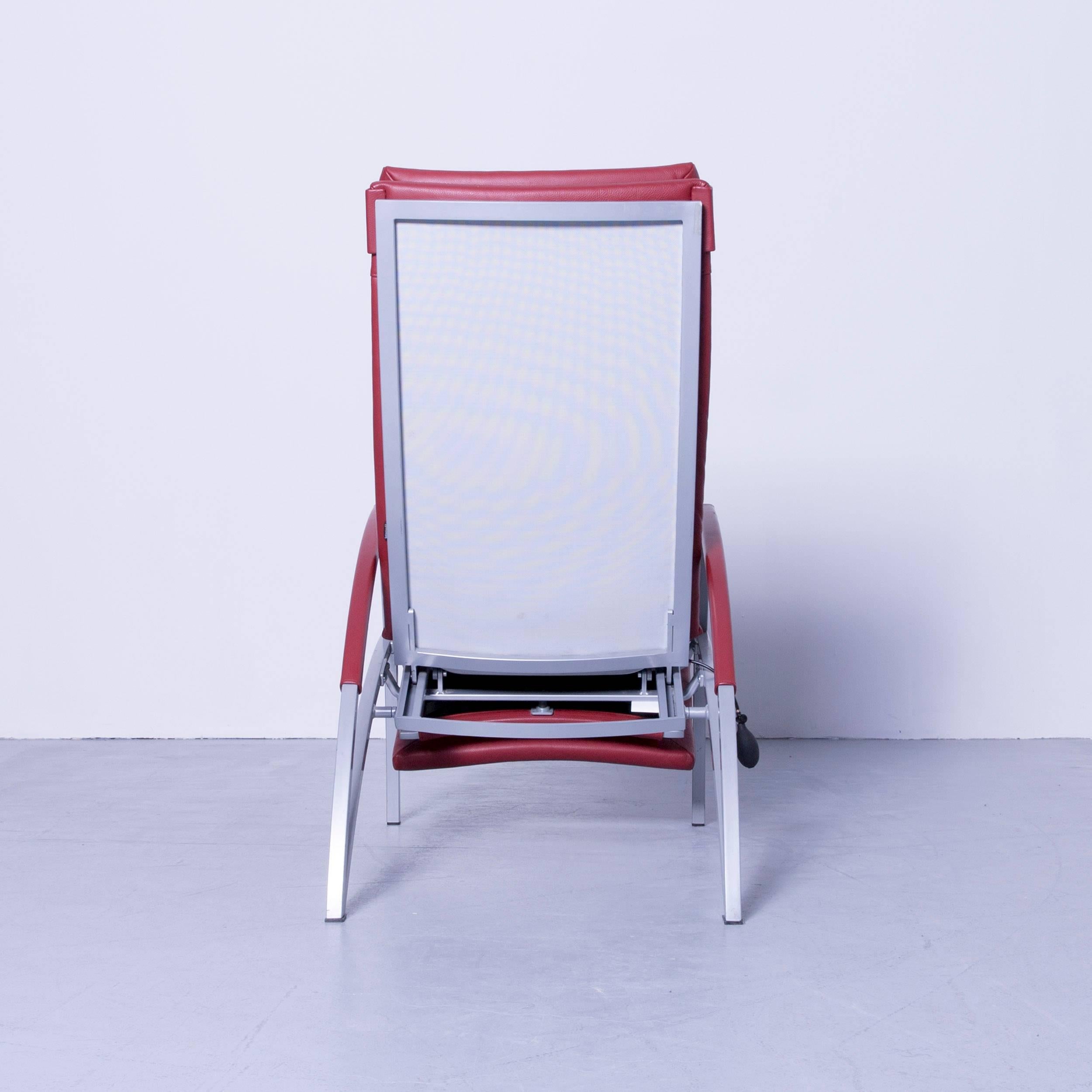Interprofil Pax Designer Relax-Sessel aus rotem Leder 5