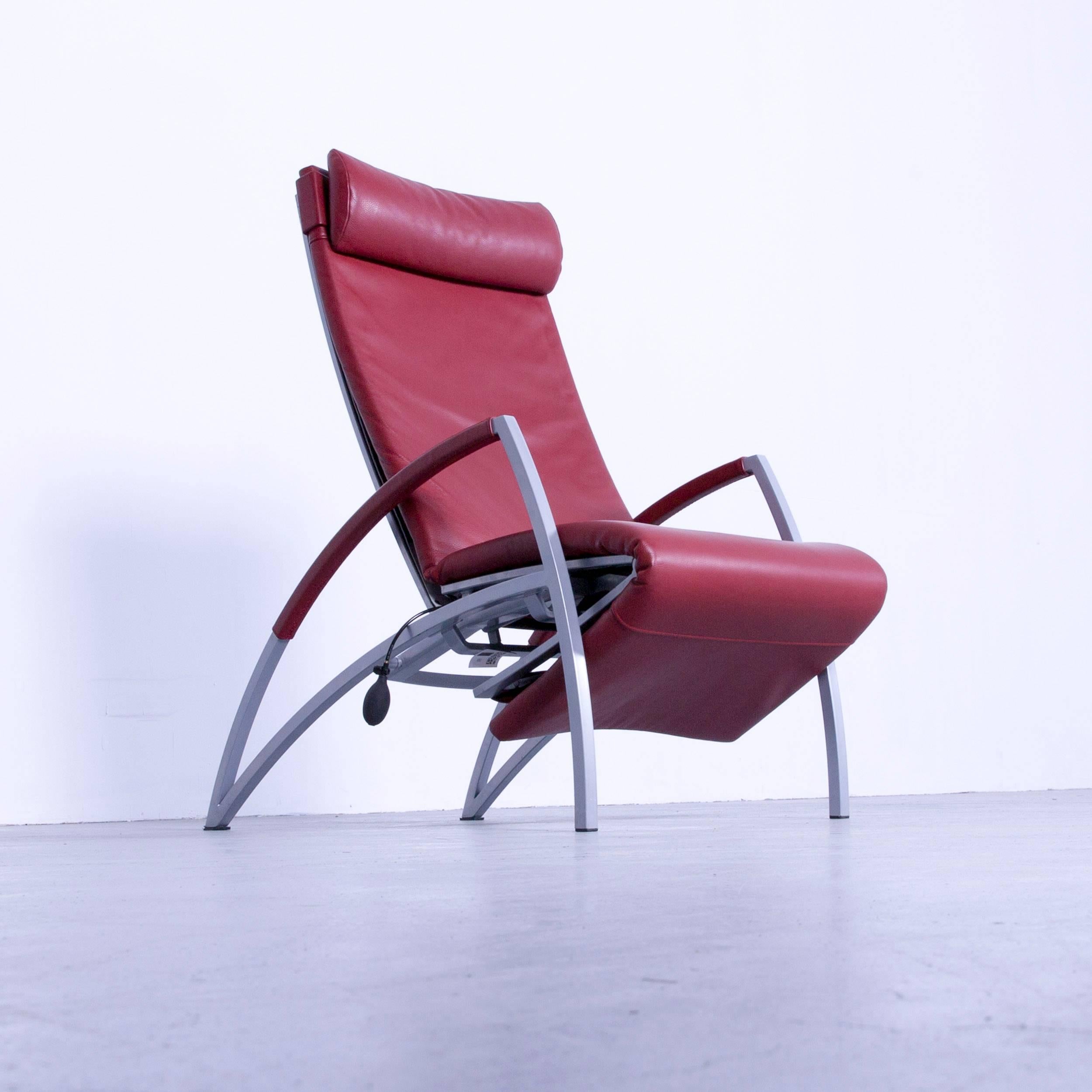 Interprofil Pax Designer Relax-Sessel aus rotem Leder 3