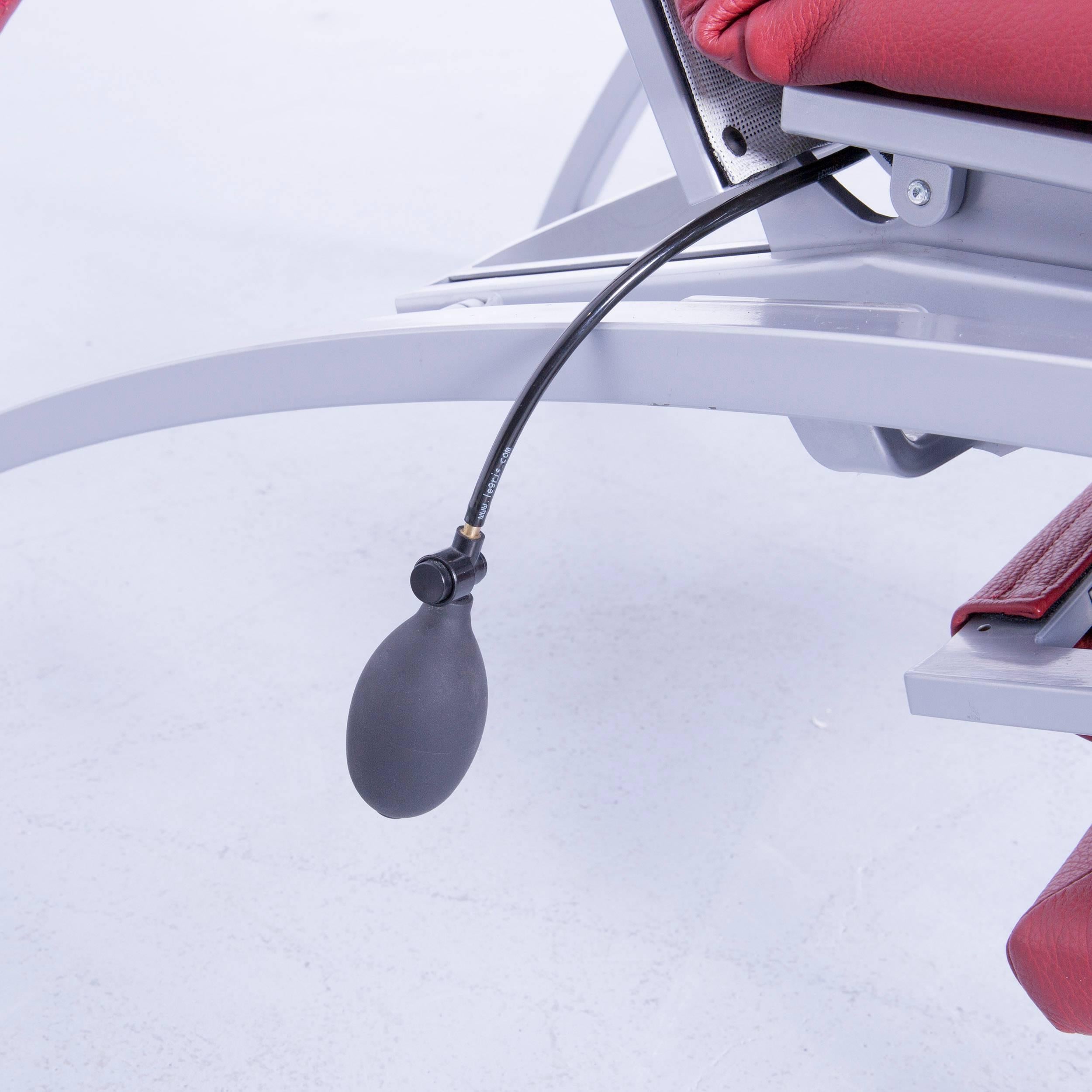 Interprofil Pax Designer Relax-Sessel aus rotem Leder im Zustand „Gut“ in Cologne, DE
