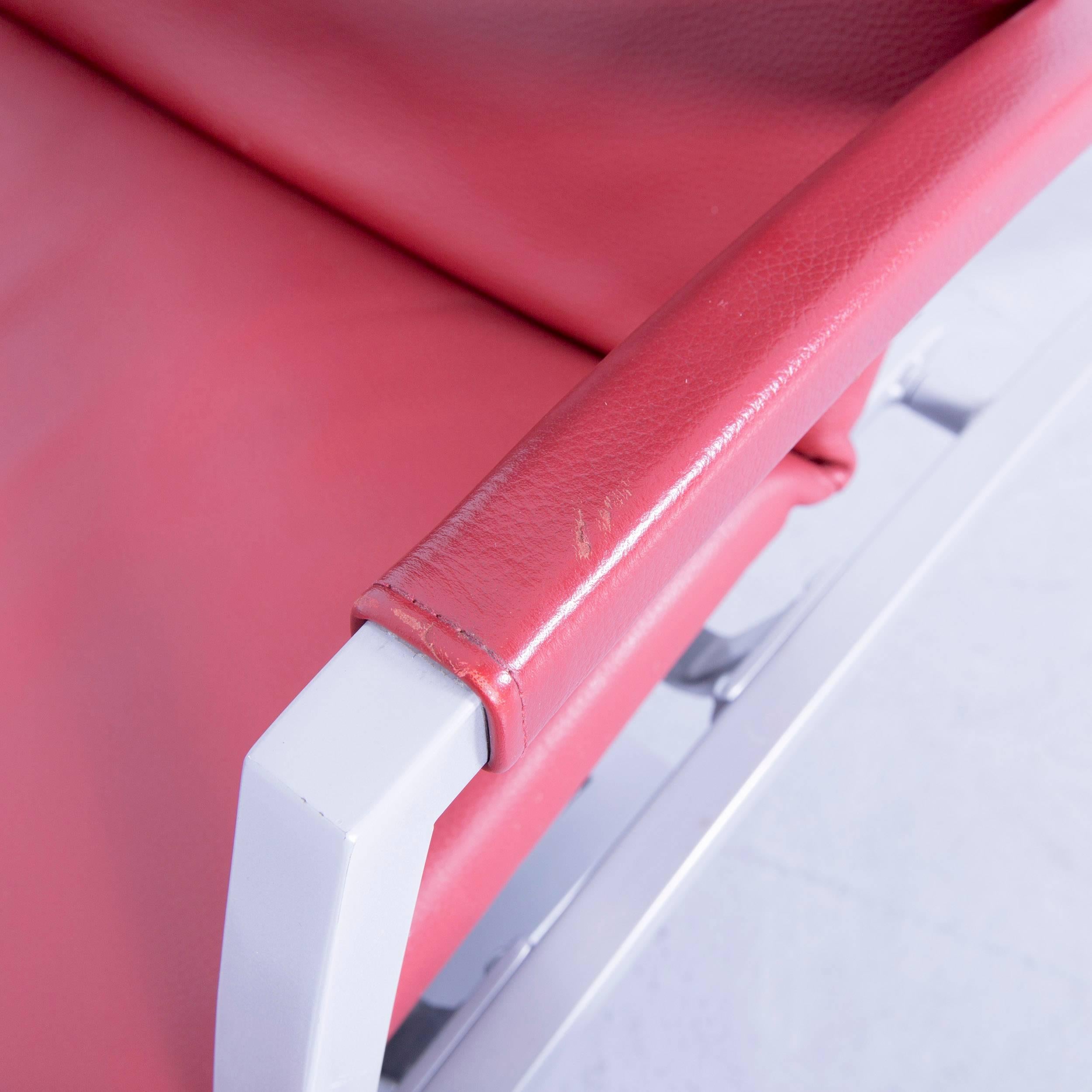 Interprofil Pax Designer Relax-Sessel aus rotem Leder 2