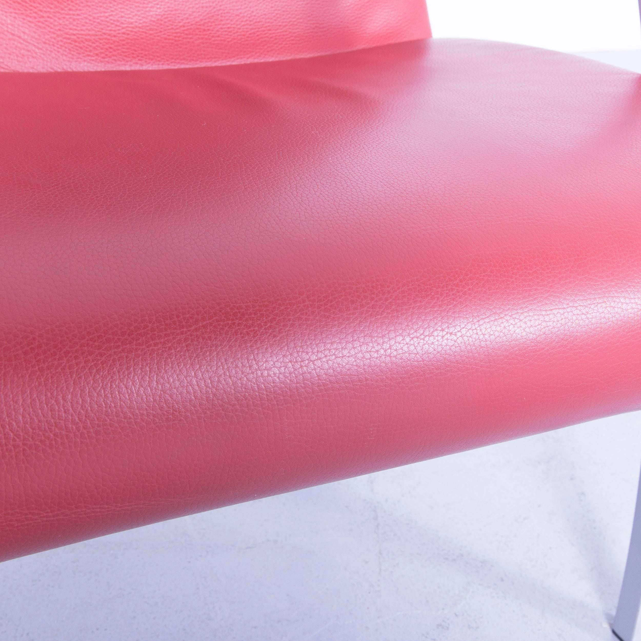 Interprofil Pax Designer Relax-Sessel aus rotem Leder 1