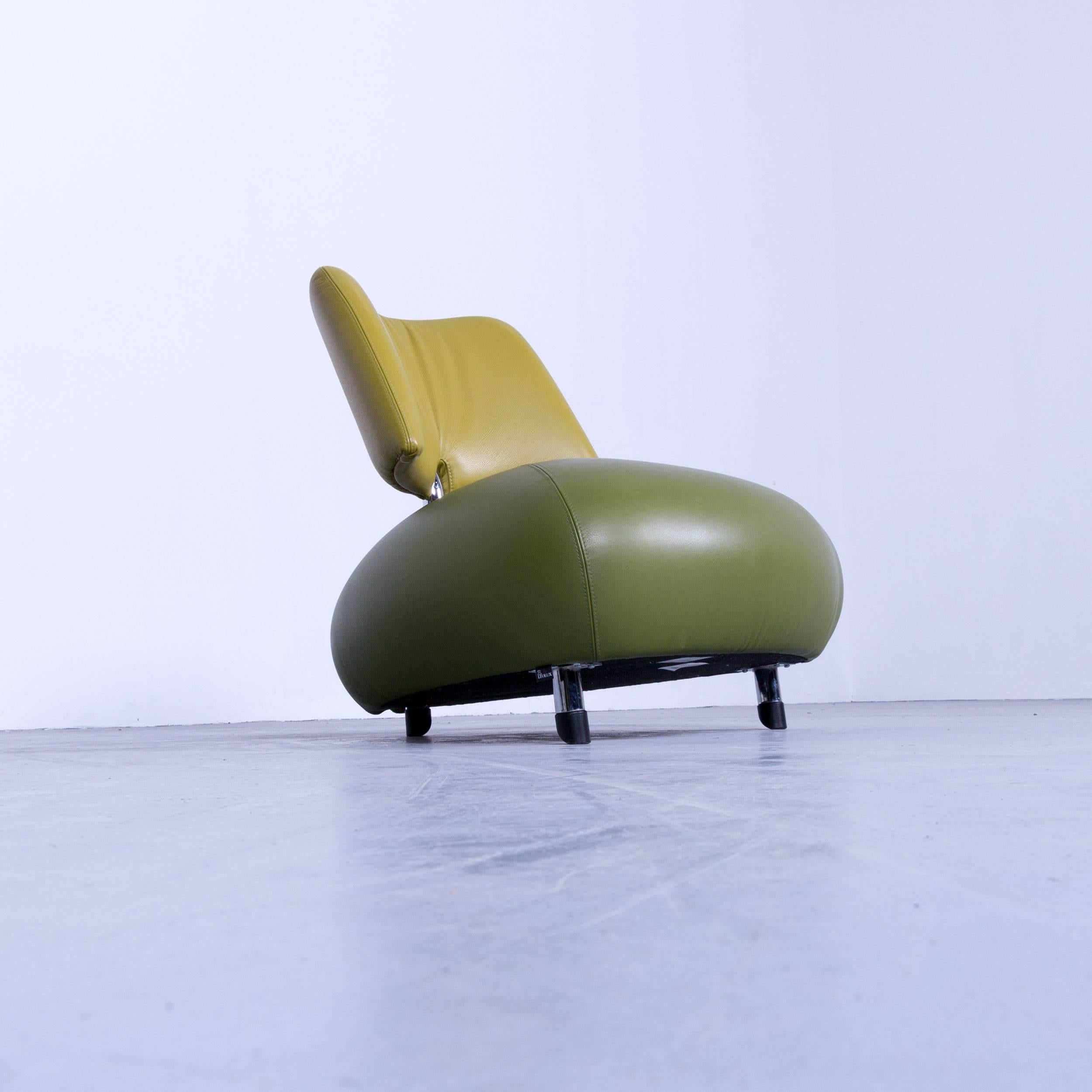 Dutch Leolux Pallone Pa Designer Chair Green One Seat Modern by Roy De Scheemaker 1989 For Sale