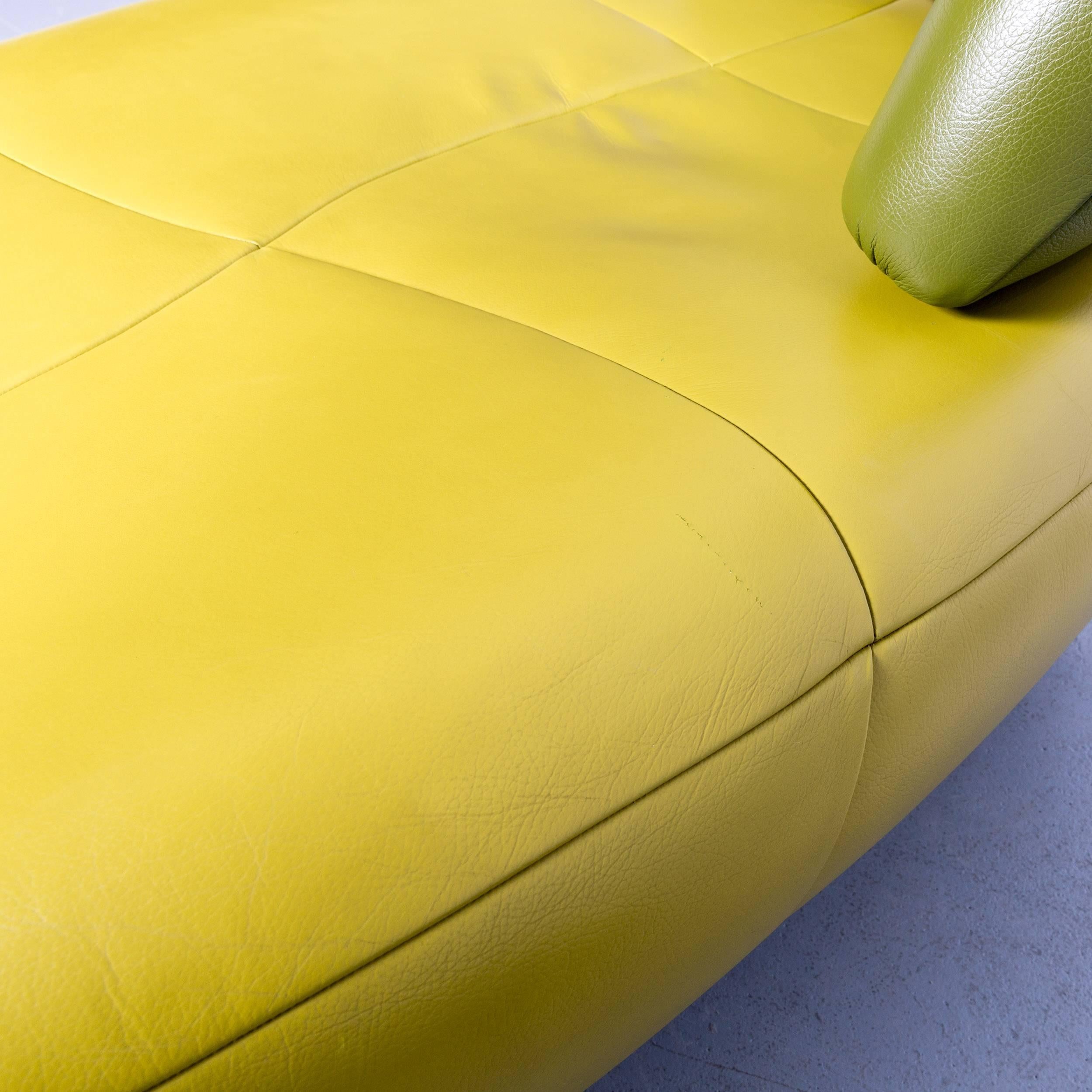 Leolux Kikko & Pallone Pa Set Sofa Grünes Divanbett von Roy de Scheemaker, 1989 (Leder) im Angebot