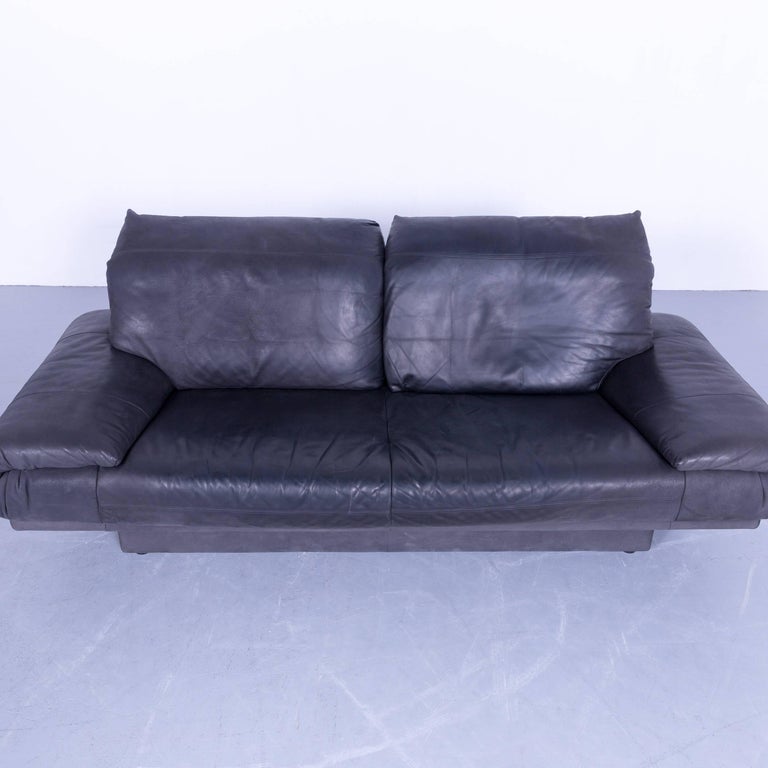 Rolf Benz 345 Designer Sofa Leather Black Three-Seat Couch Modern Vintage  Retro at 1stDibs | 345 position sofa, rolf benz vintage sofa, rolf benz sofa  vintage