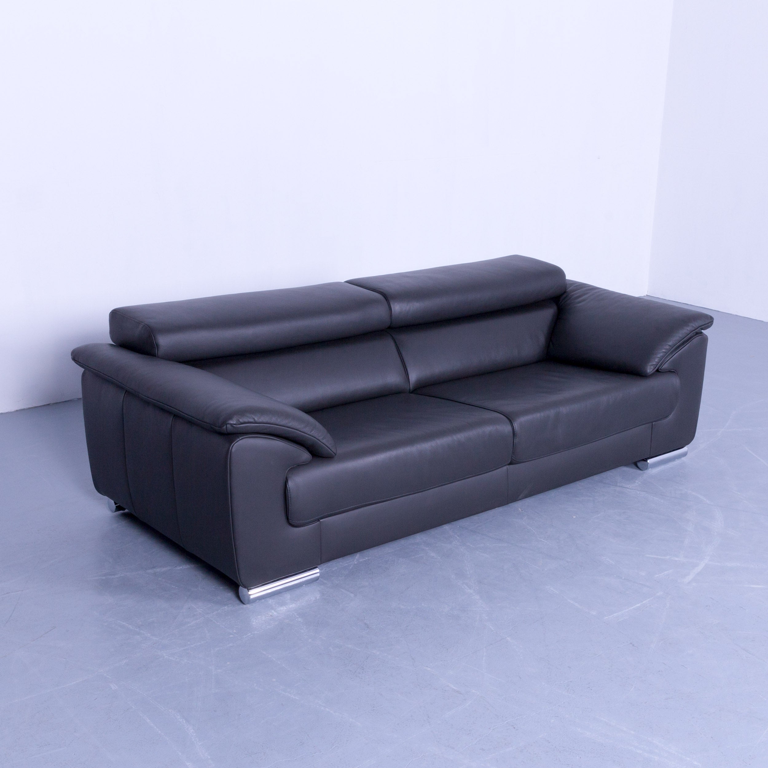Ewald Schillig Brand Blues Designer Sofa Anthracite Dark