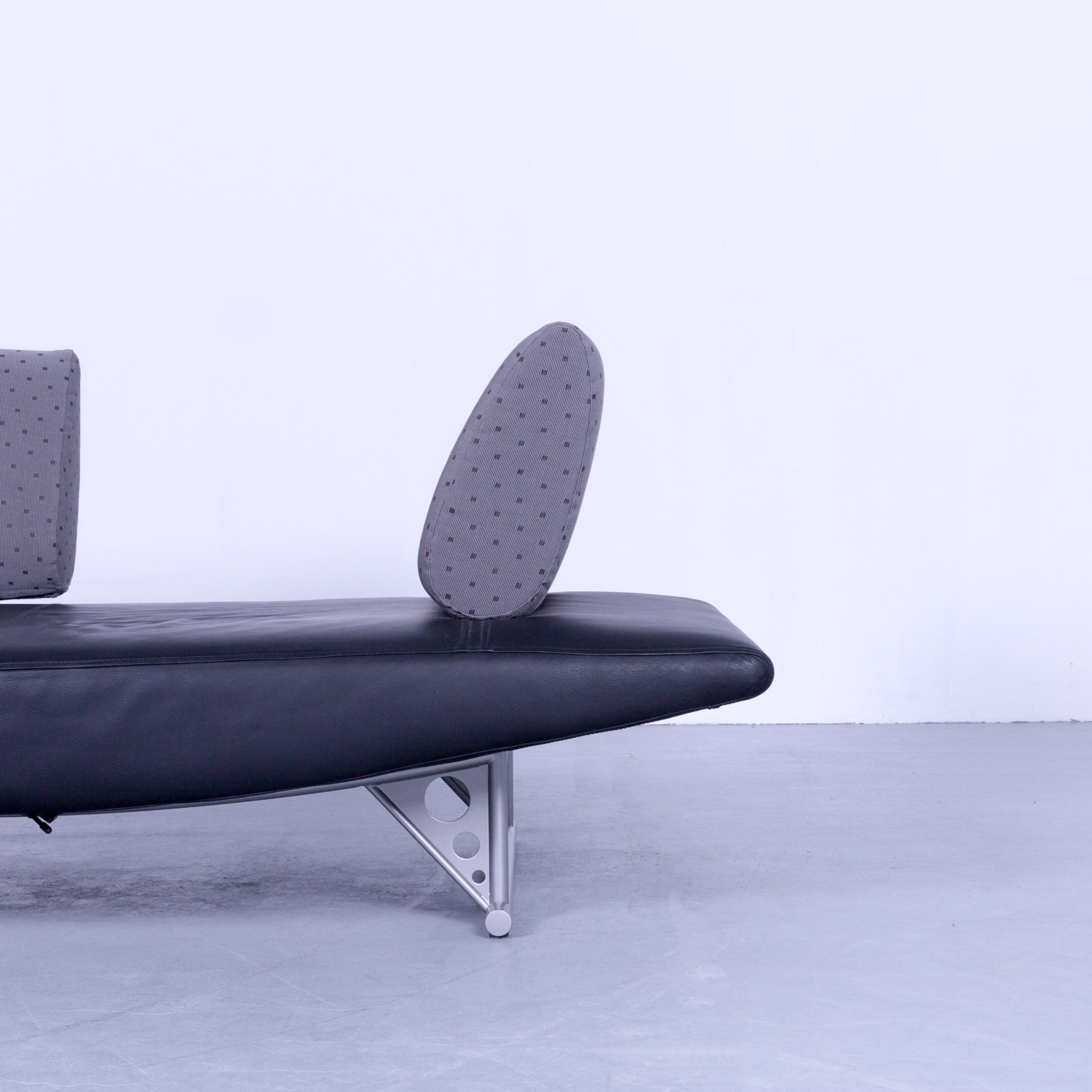 Cor Cirrus Designer Sofa Black Leather Function Modern Made In Cor Cirrus Designer Sofa Black Leather Function Modern Made In