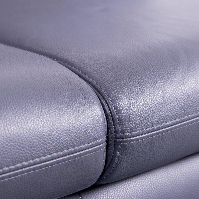 Willi Schillig Designer Sofa Two Seat Anthrazit Grey Red Leather Couch At 1stdibs