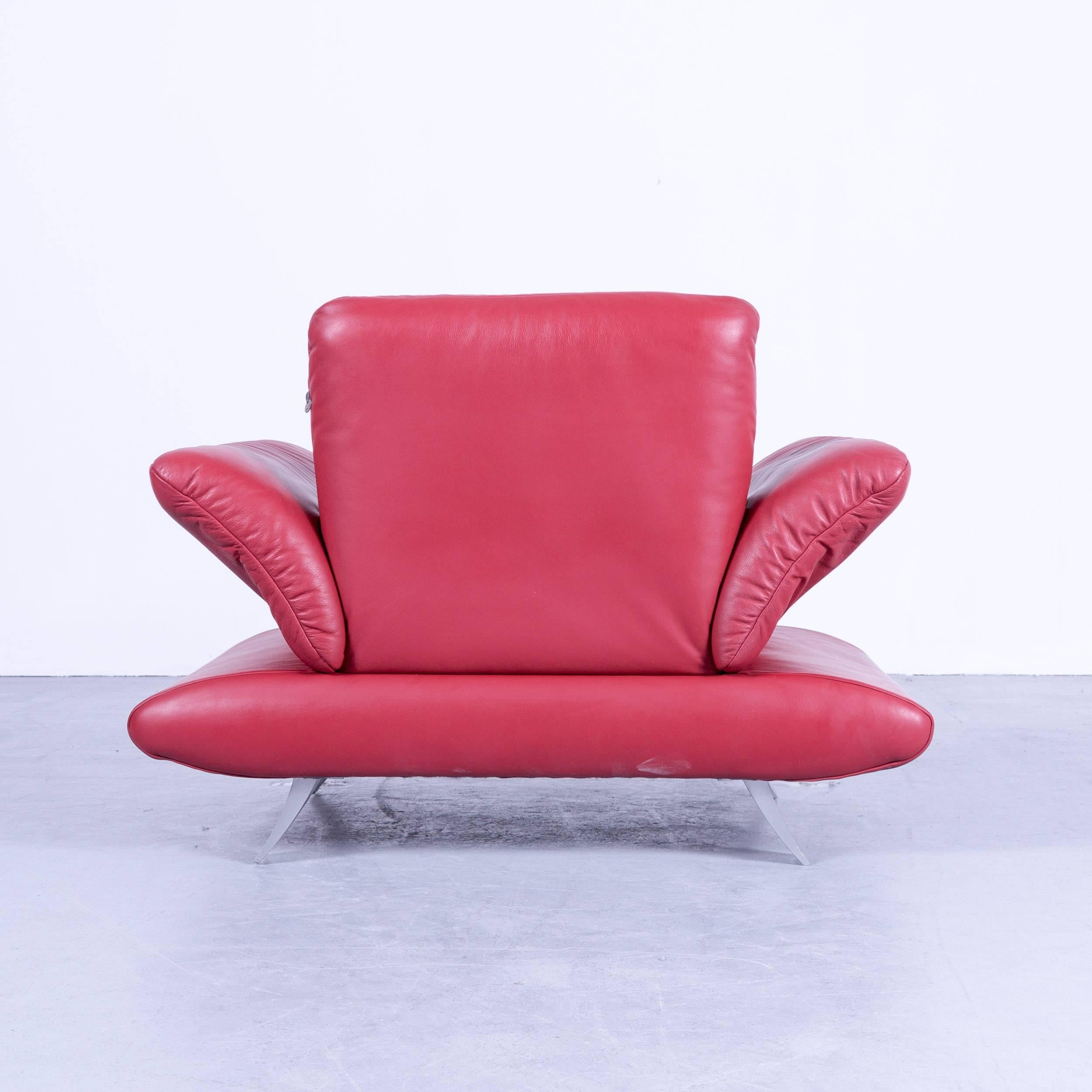 Koinor Rossini Designer Leather Armchair Red Leather Function One Seat In Good Condition For Sale In Cologne, DE