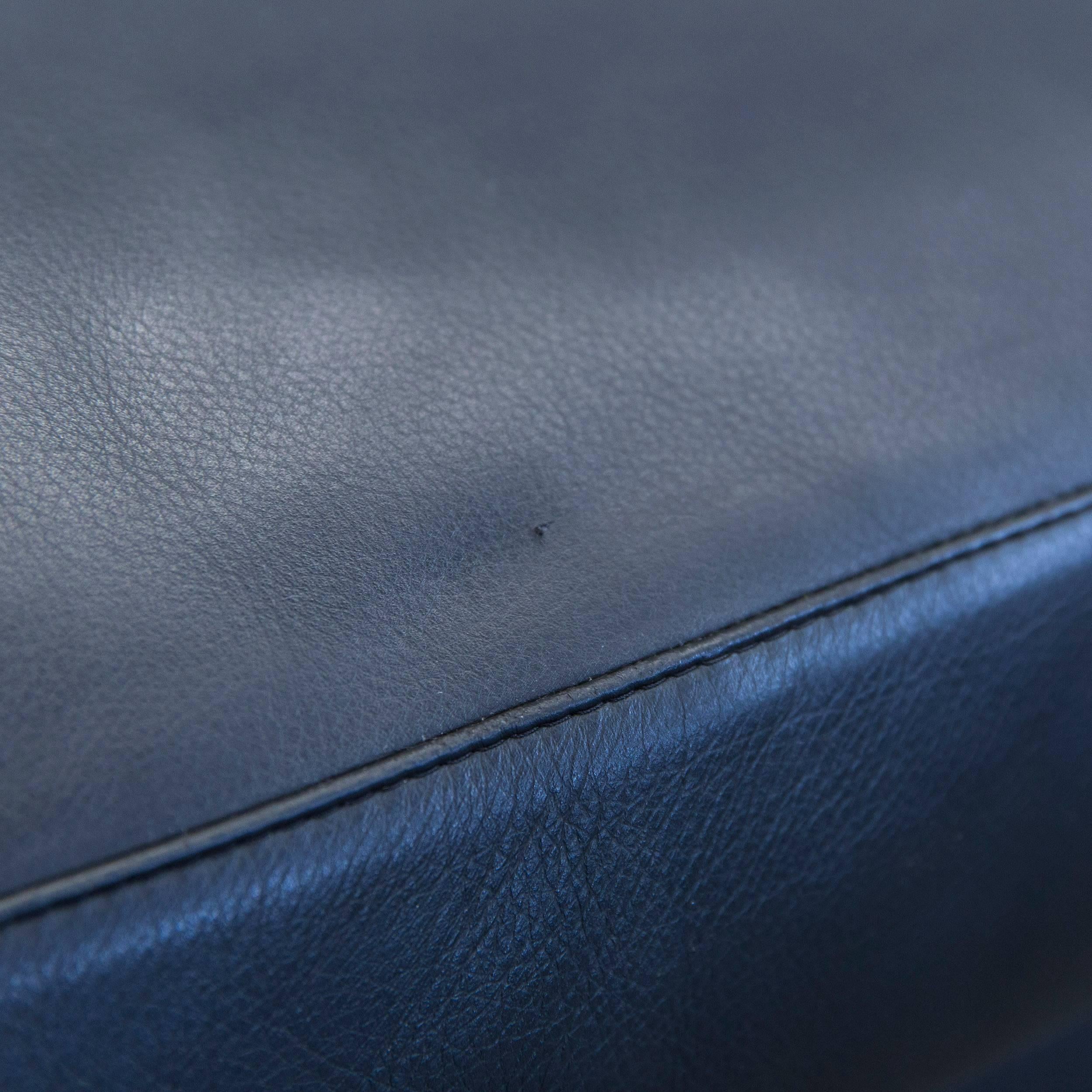 B&B Italia Harry Designer Corner Sofa Leather Black Couch Modern In Good Condition In Cologne, DE