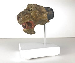 Expressive Fragment of a Dragon Head from the Middle Ages