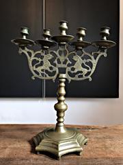 Rare Candlestick Out of Bronze Poland, circa 1790
