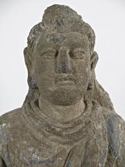 Museum Quality, Gandhara Period Bodhisattva, Grey Schist