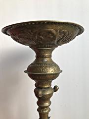 Great 18th Century Candlestick with Angel Heads