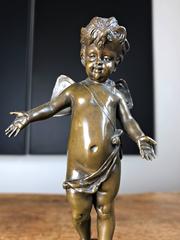 Fine Bronze Sculpture of a Little Elf, German Artist