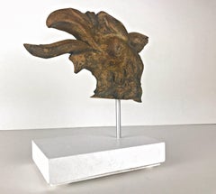 Expressive Relief Fragment of a Mythical Creatures from the Middle Ages