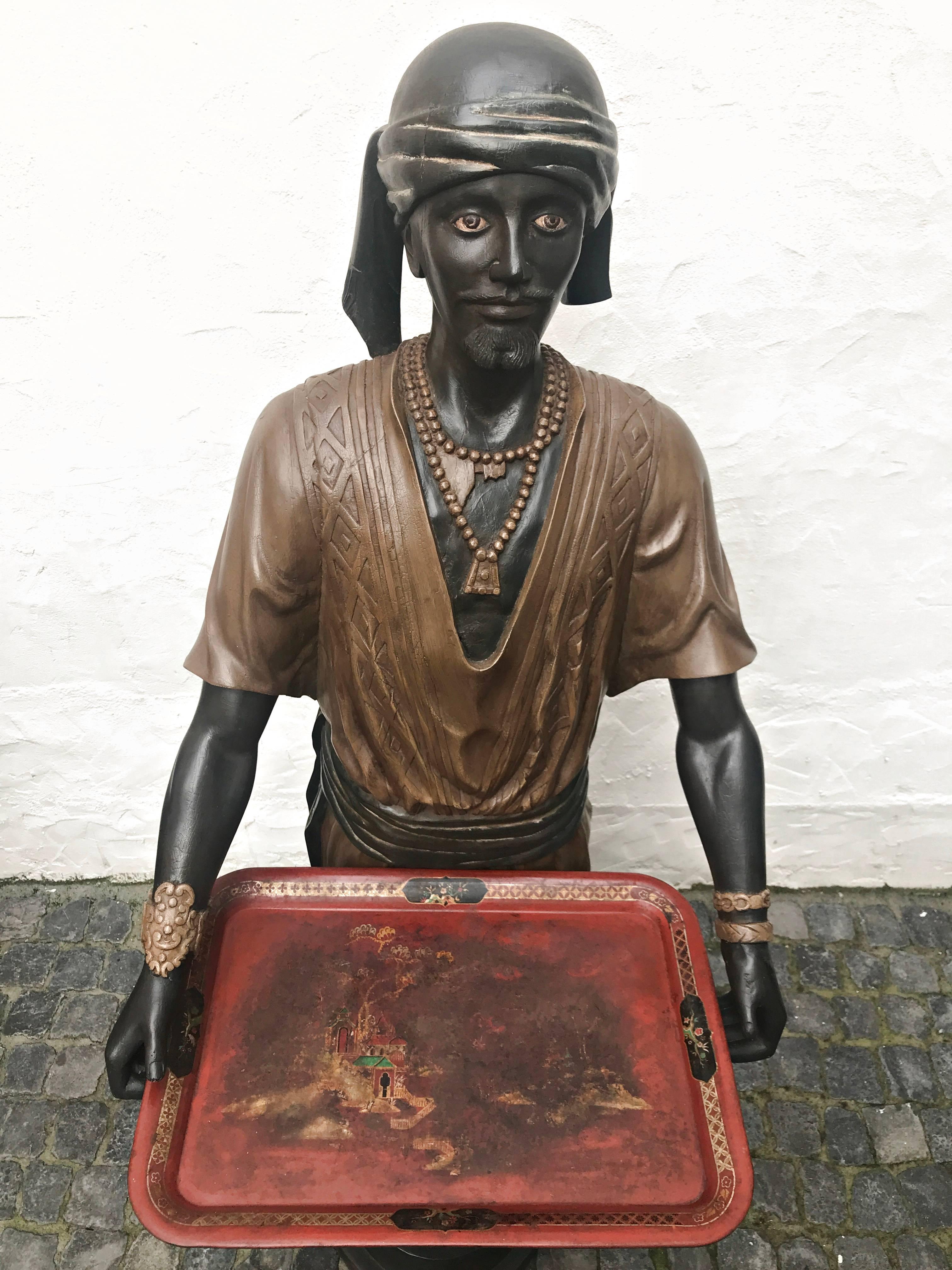 Folk Art Rare, Big Wooden Advertising Sculpture from a Colonial Country Store, 1890 For Sale