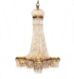 19th Century Cut-Glass Belle-Epoque Chandelier