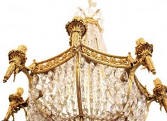 Mid-19th Century French Gilt Bronze and Crystal Chandelier