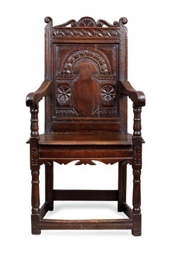 Gloucestershire Charles I Oak Armchair