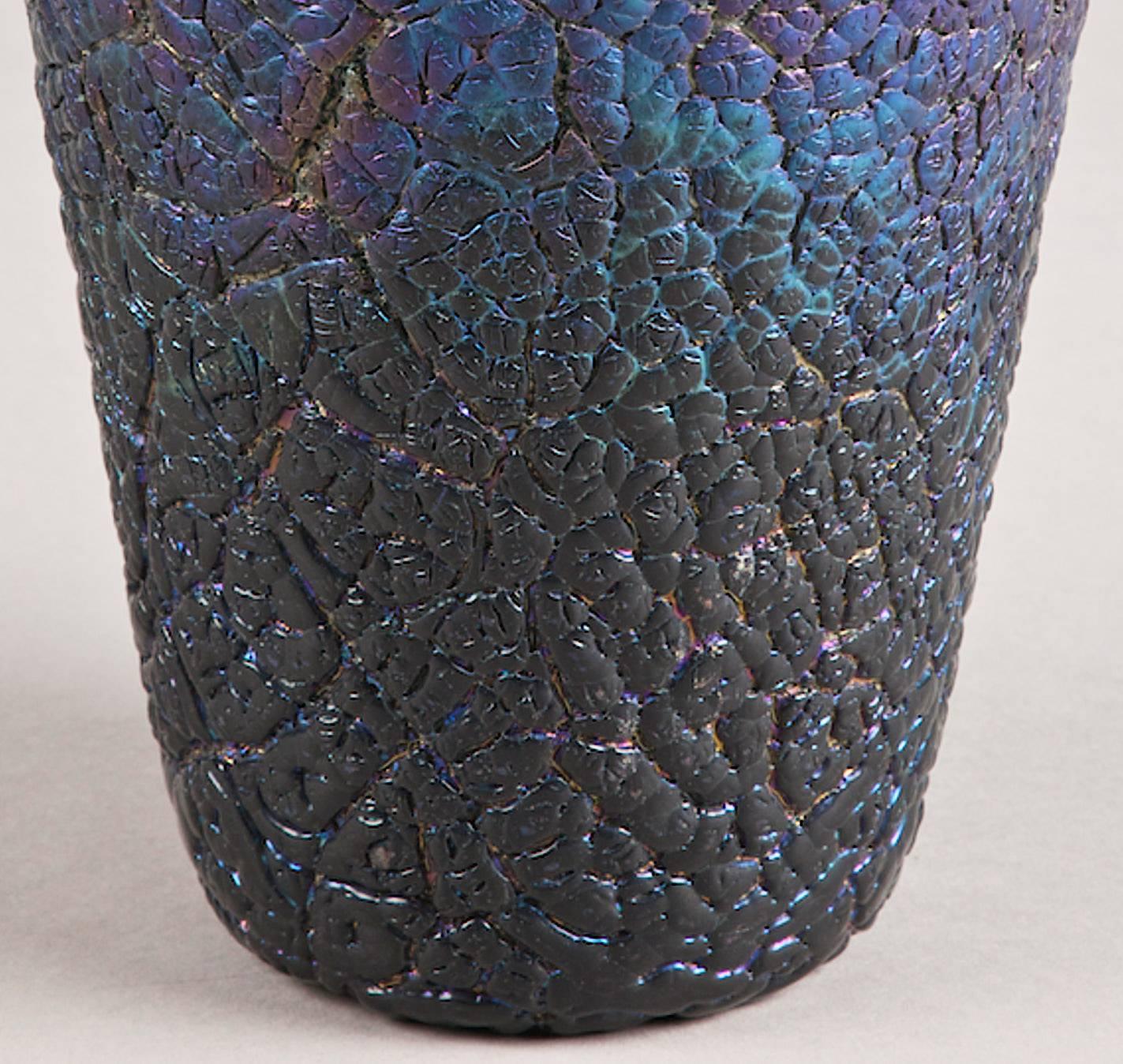 Arts and Crafts Thomas Webb Late 19th Century English Art Glass Vase For Sale