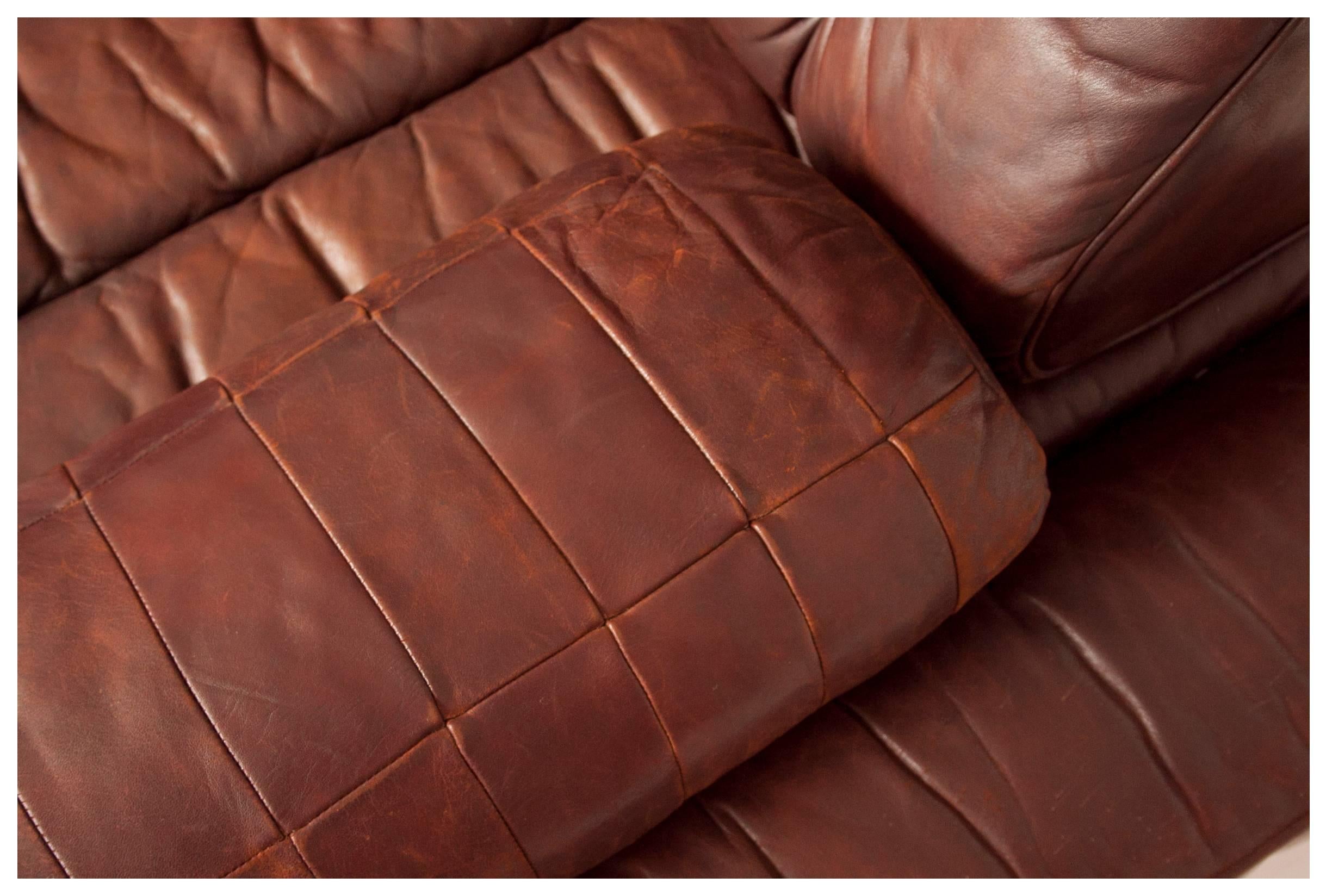 Brown Leather De Sede DS85 Sofa Bed or Daybed 2