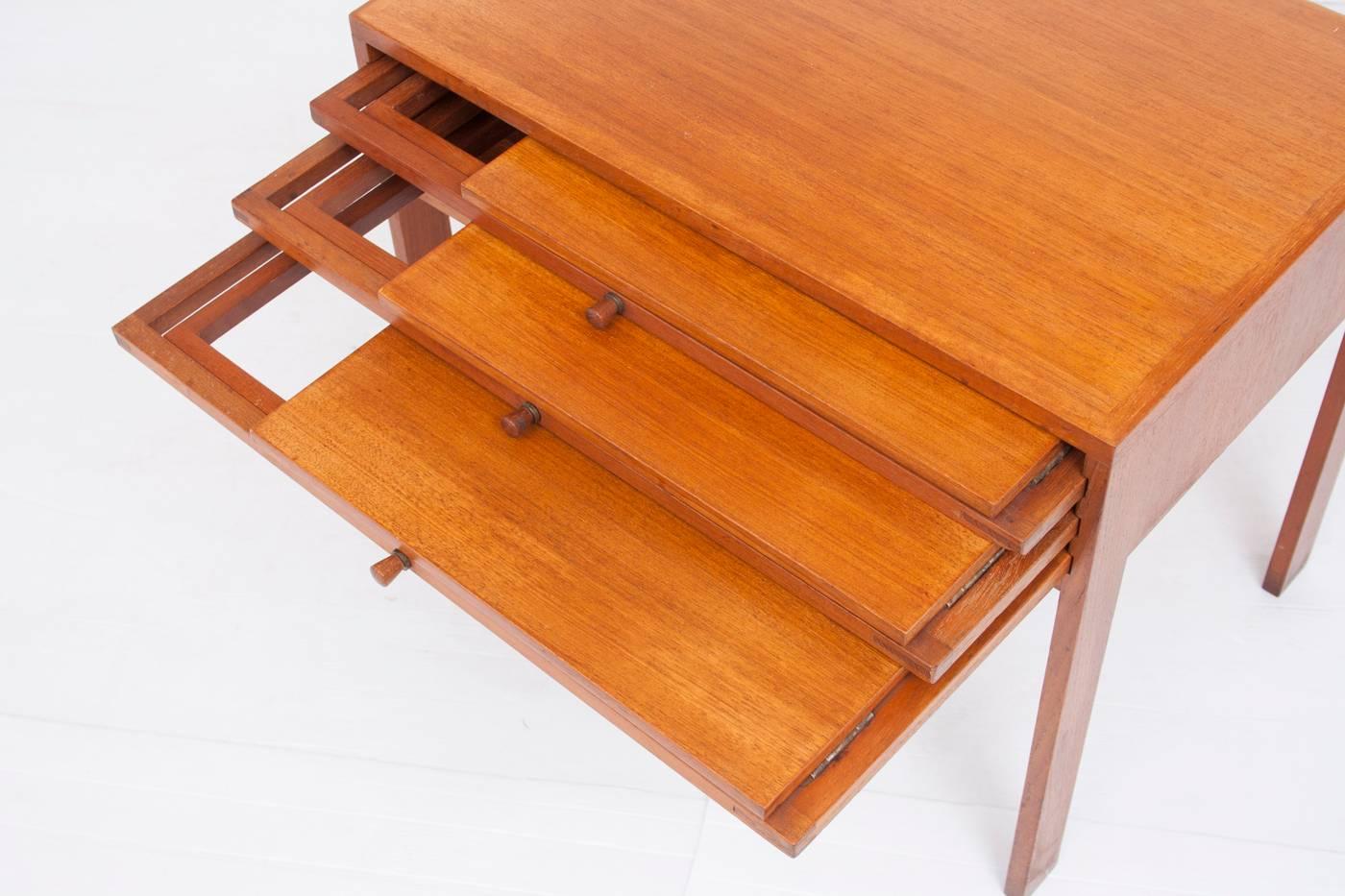 20th Century Teak Nest of Tables by Illum Wikkelso