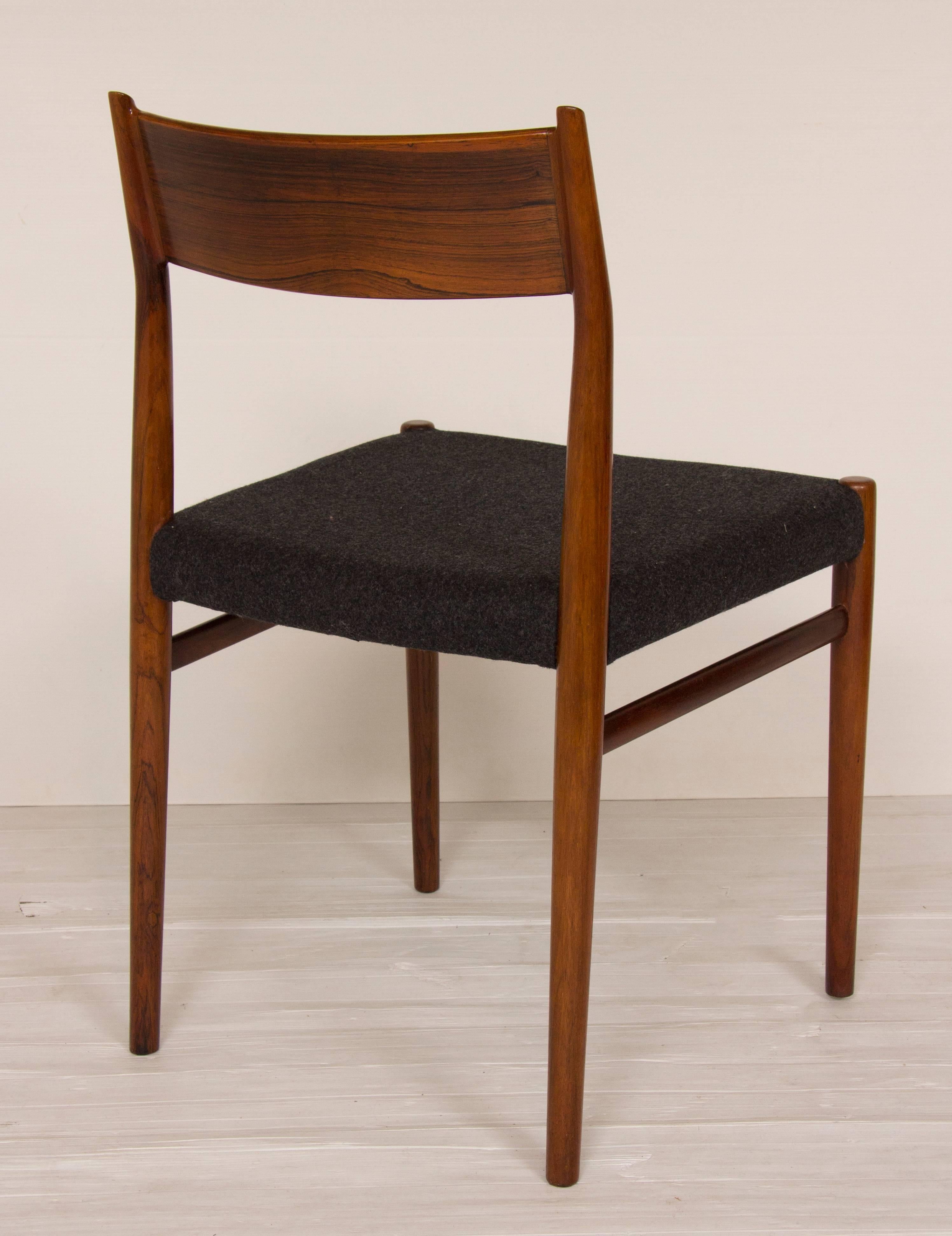 Danish Set of Ten Arne Vodder Rosewood Dining Chairs