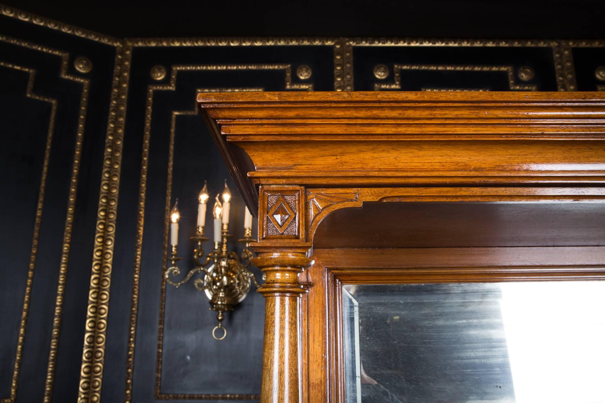 Victorian 19th Century Gruenderzeit Cabinet Vertiko with Essay, Walnut Wood