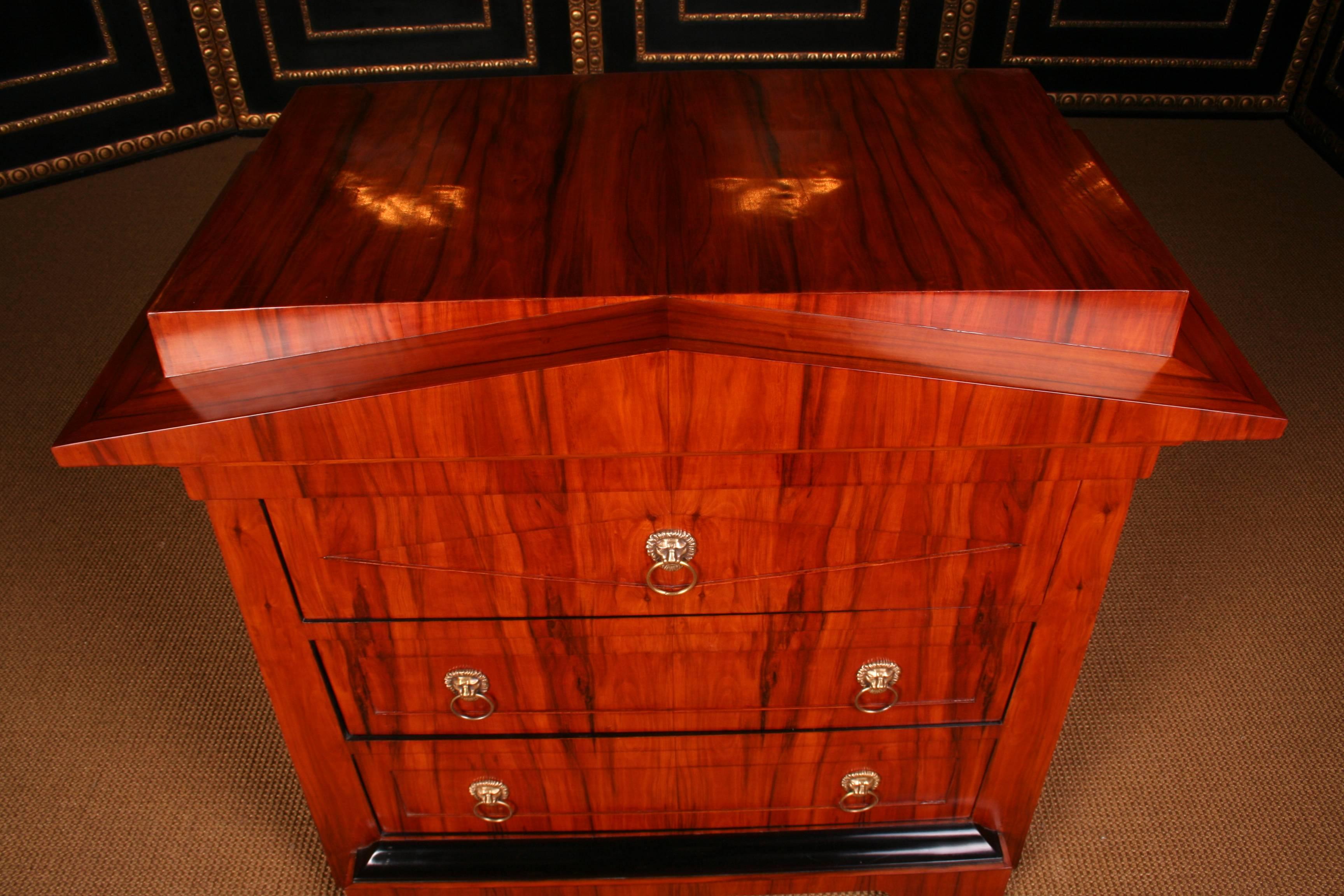 German Conical Chest of Drawers in Biedermeier Style