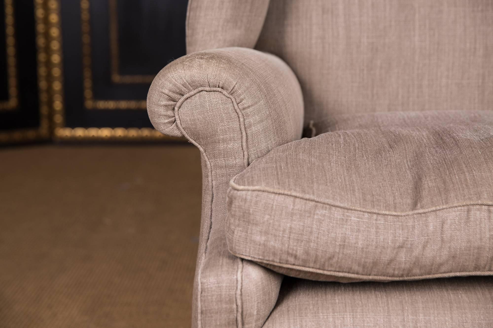 fabric chesterfield armchair