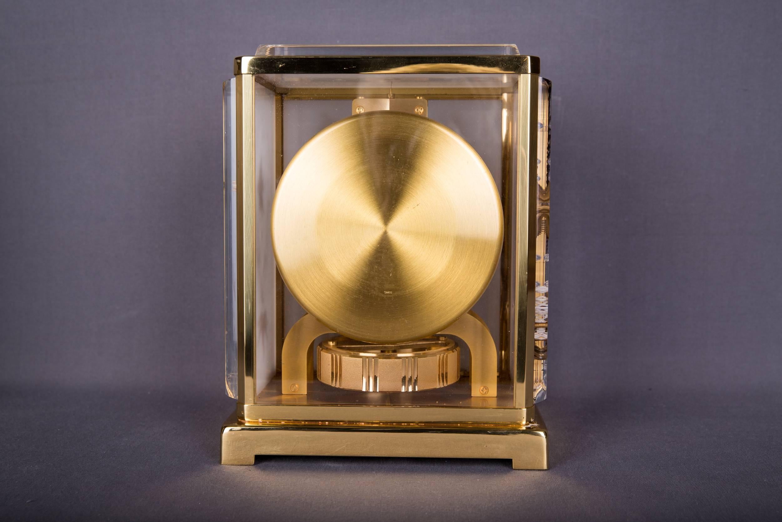 Other Rare Atmos Clock Jaeger Lecoultre Aquarium, Marina with Box