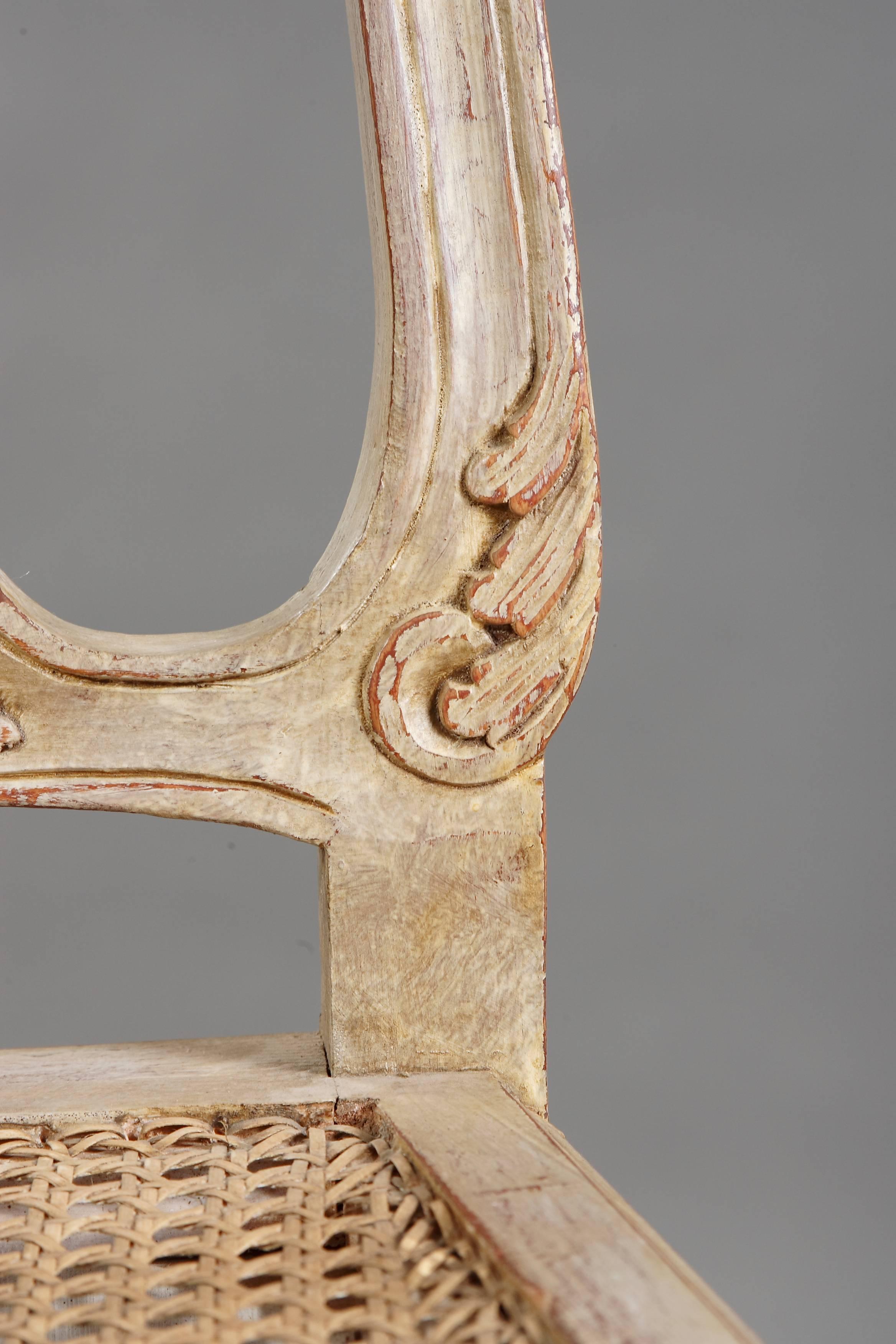 Schöner Stuhl im Louis- Quinze-Stil (Holz)