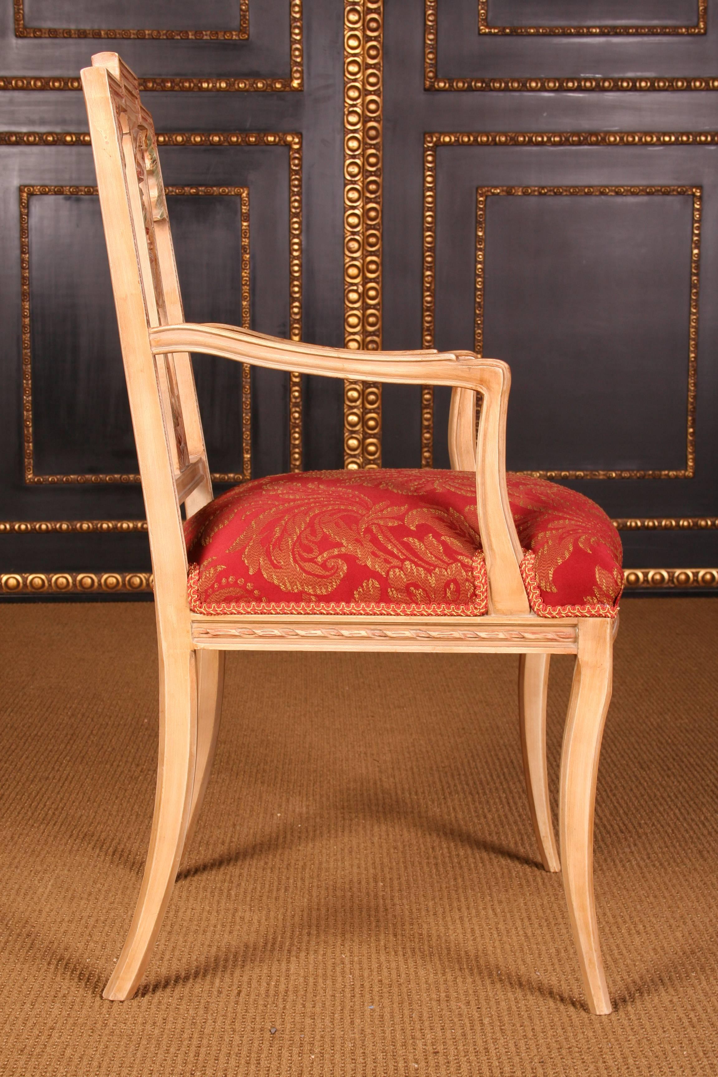 Beech Elegant Seating Group in the Classicist Style