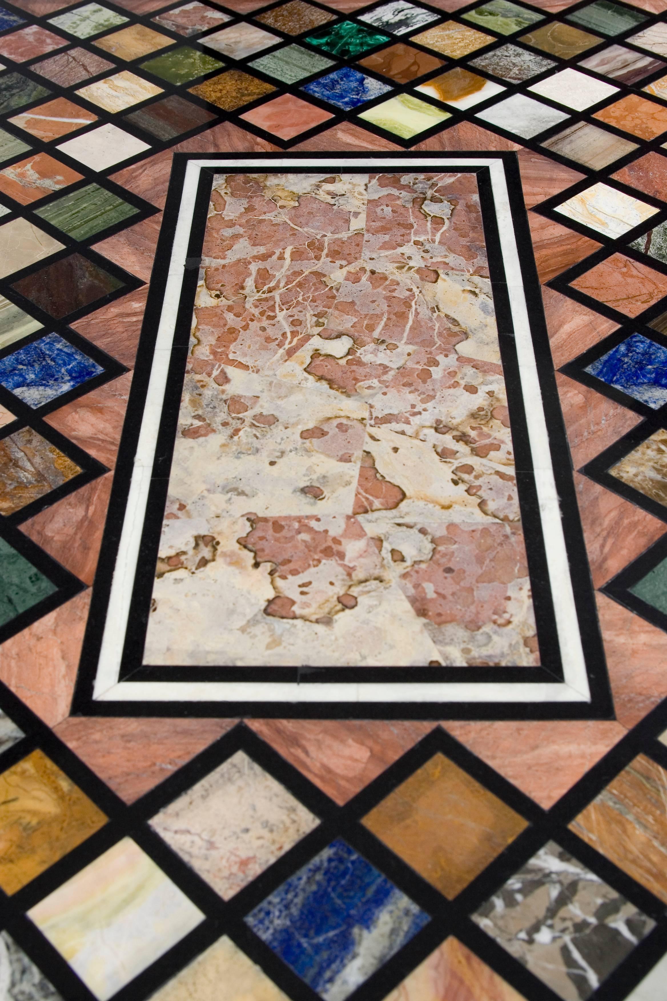 20th Century Pietra Dura Table in Neoclassical Style