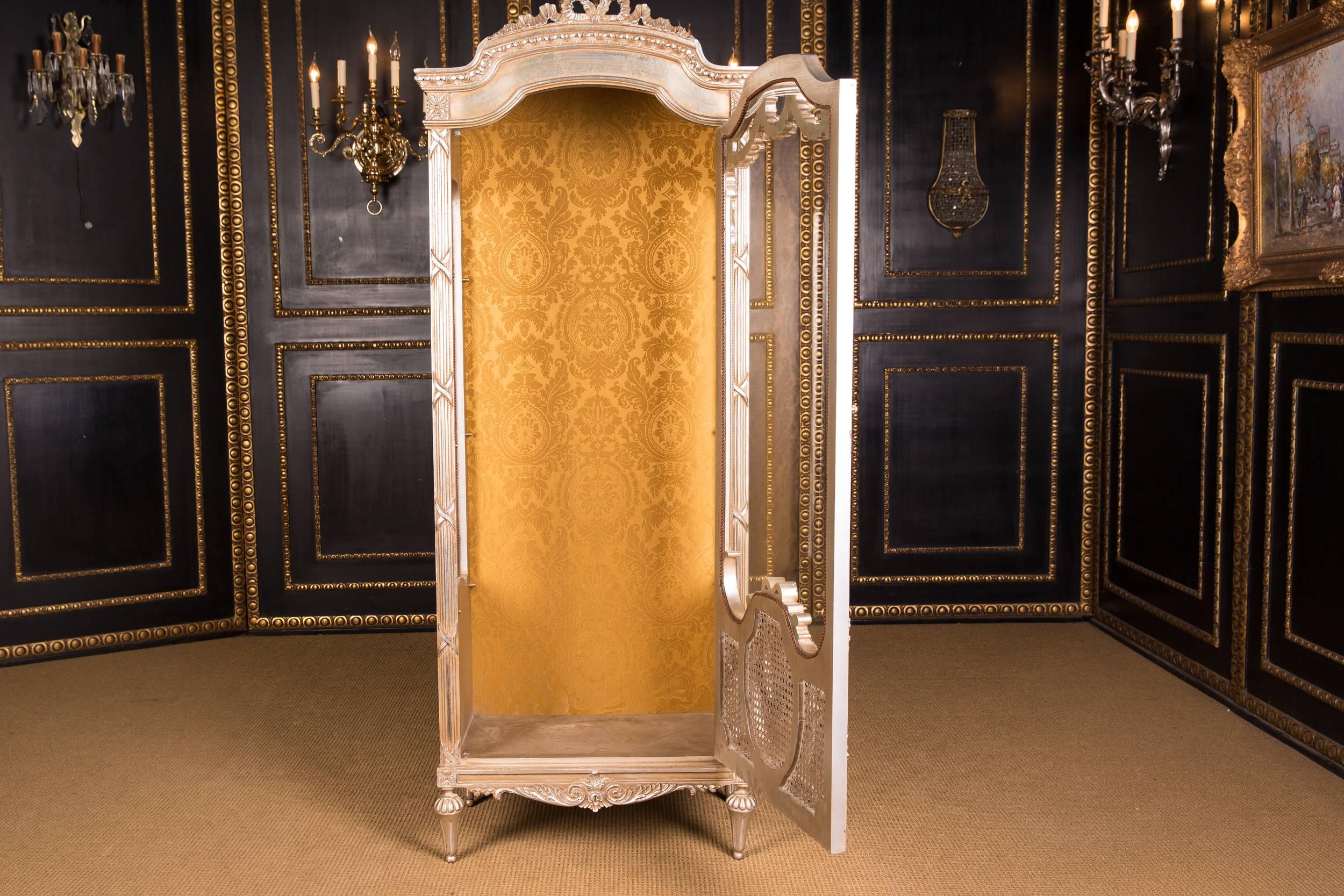 Hand-Carved High Quality French Display Case Vitrine in the Louis Seize Style