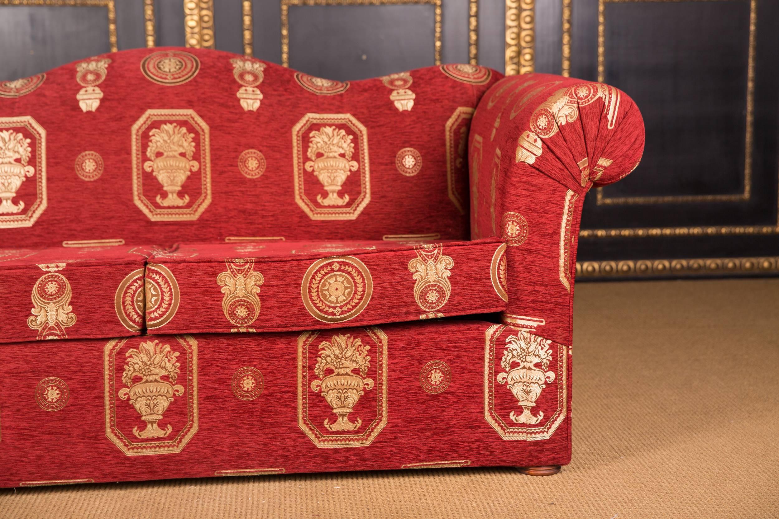 20th Century High Quality Original Club Sofa Two-Seat in English Style