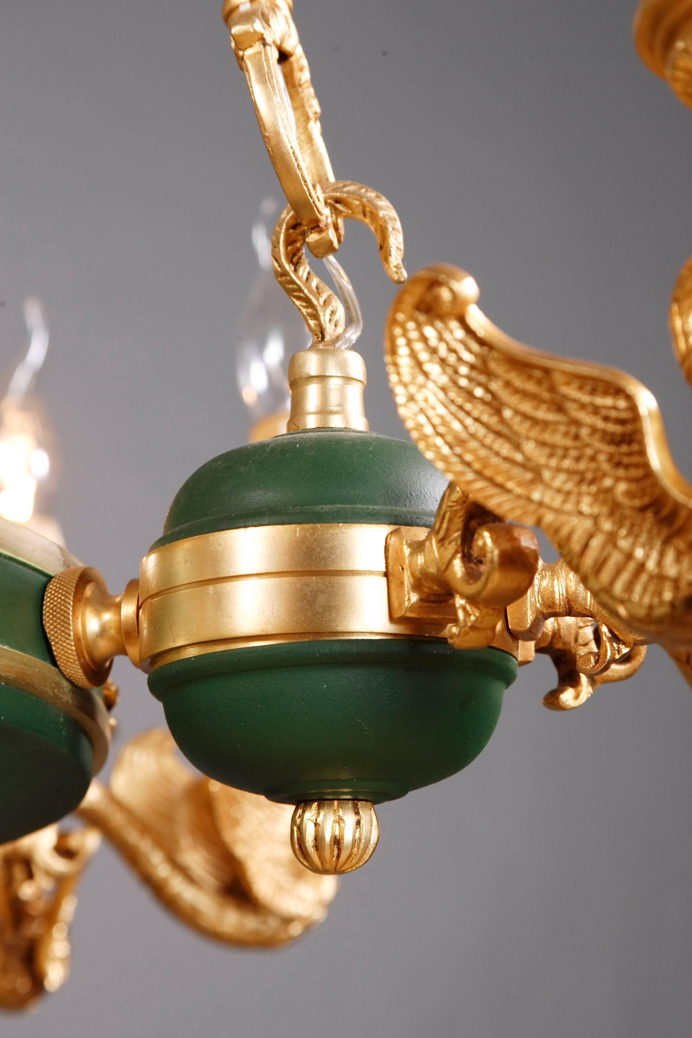 Classicist Empire Swan Chandelier 1