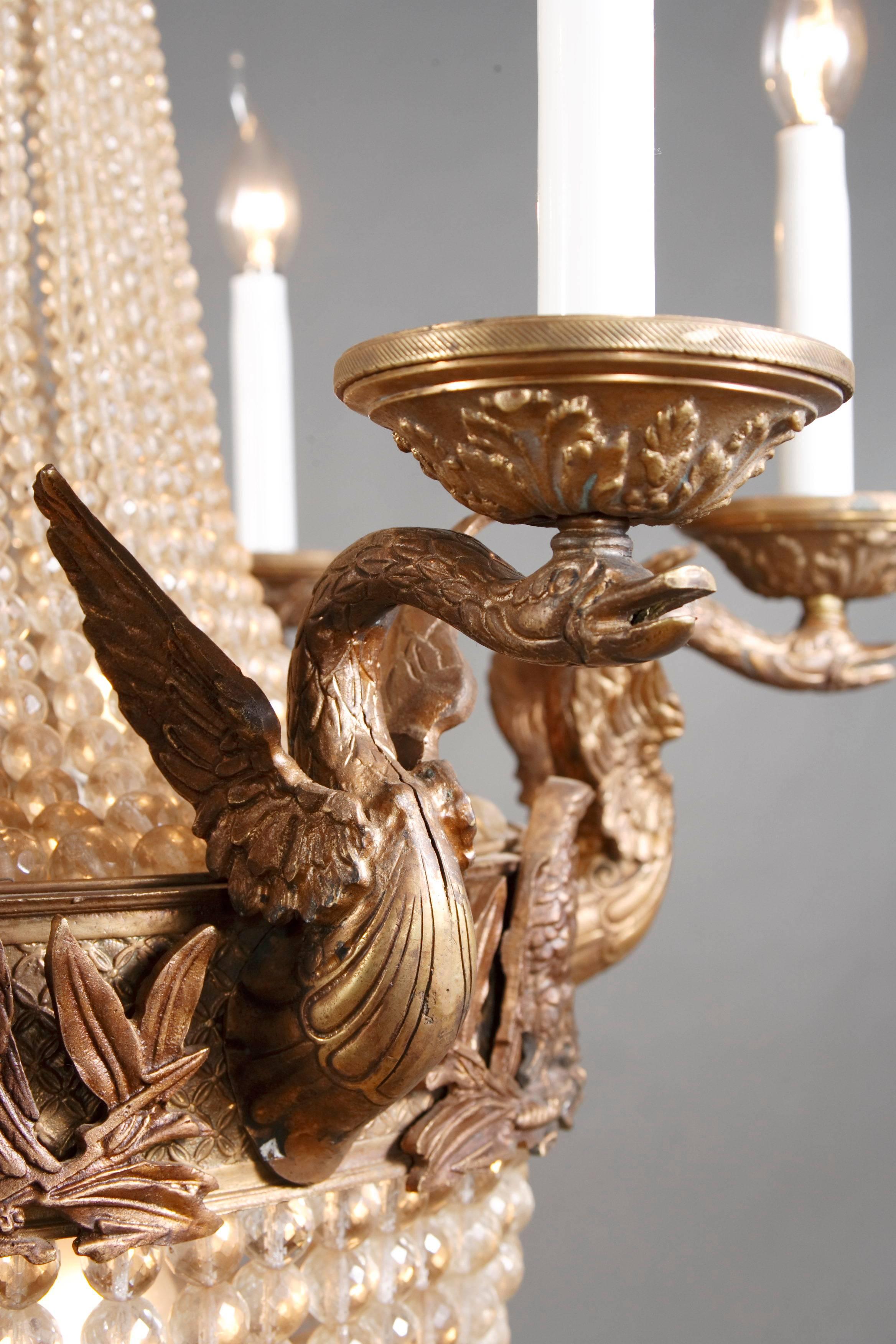 20th Century Empire Style Chandelier Referred to Empress Joséphine 1