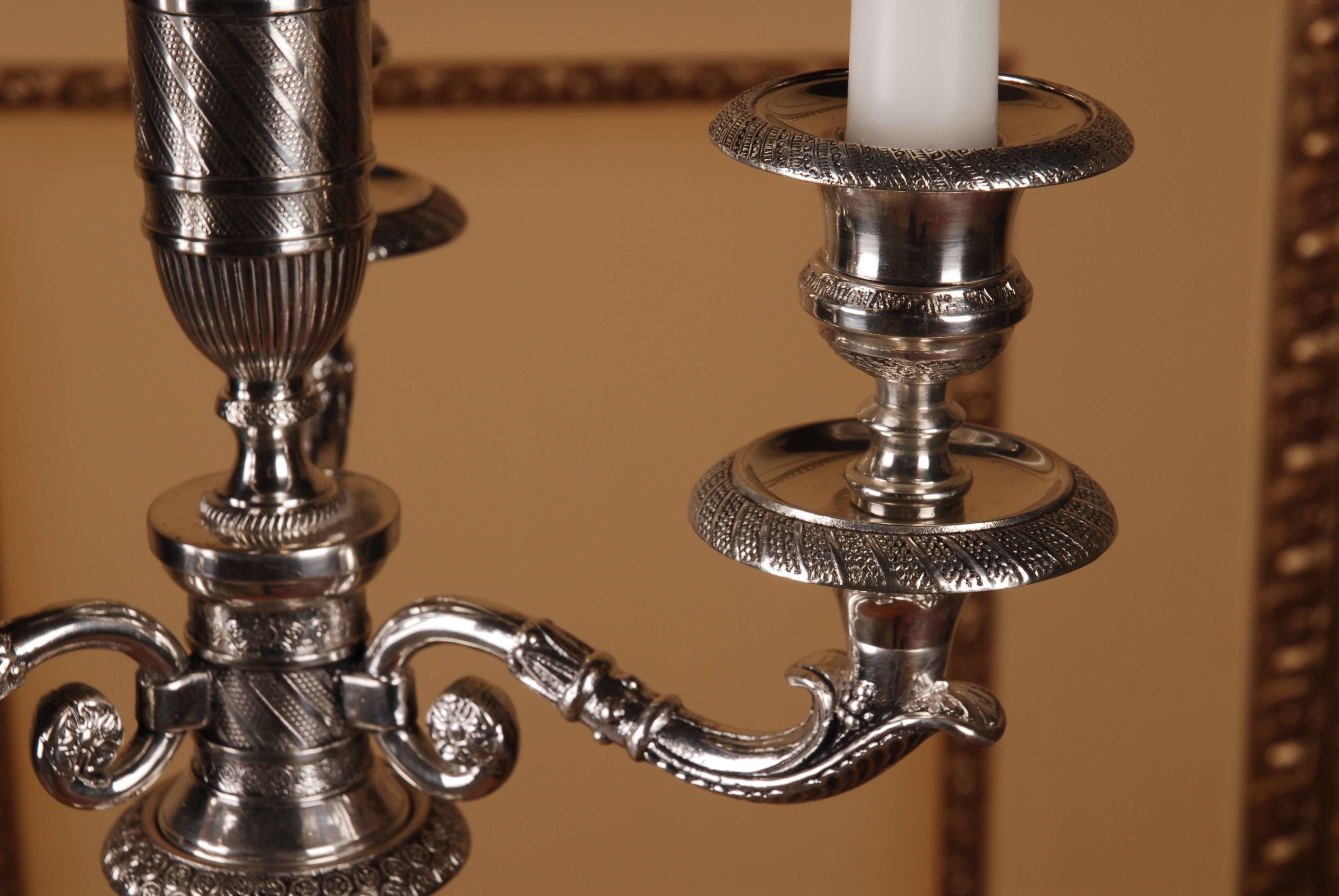 Figure Formed Candelabra in Empire Style 2