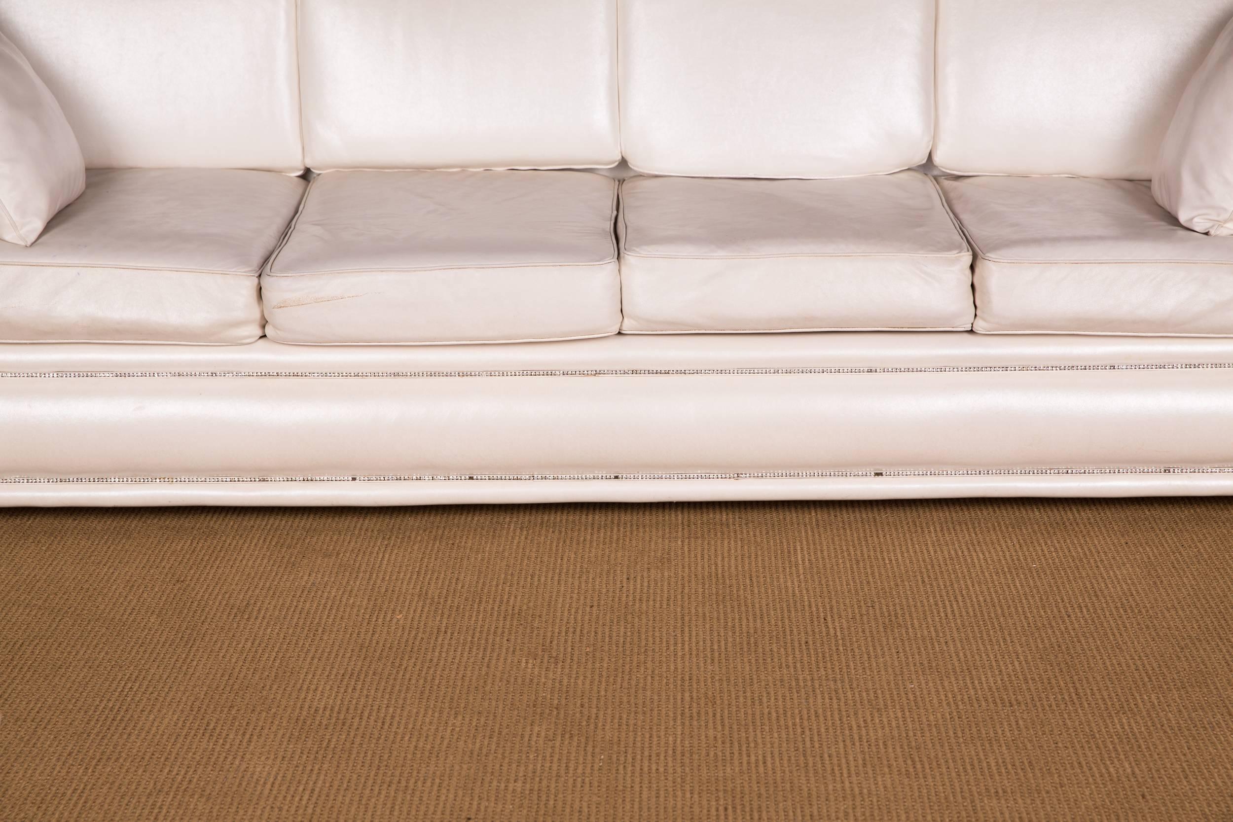 Modern Designer Sofa Four-Seat with Swarovski Stones Rhinestones