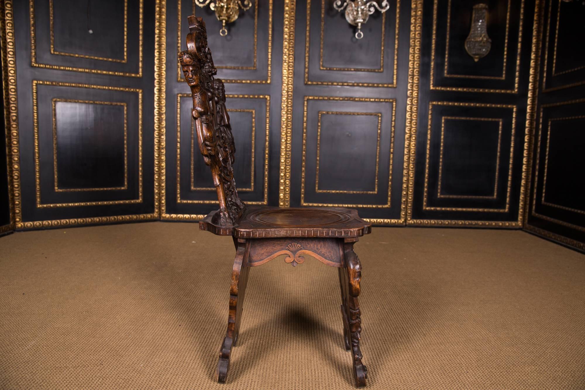 19th Century, Three Antique Neo-Renaissance Chairs from Venice  3