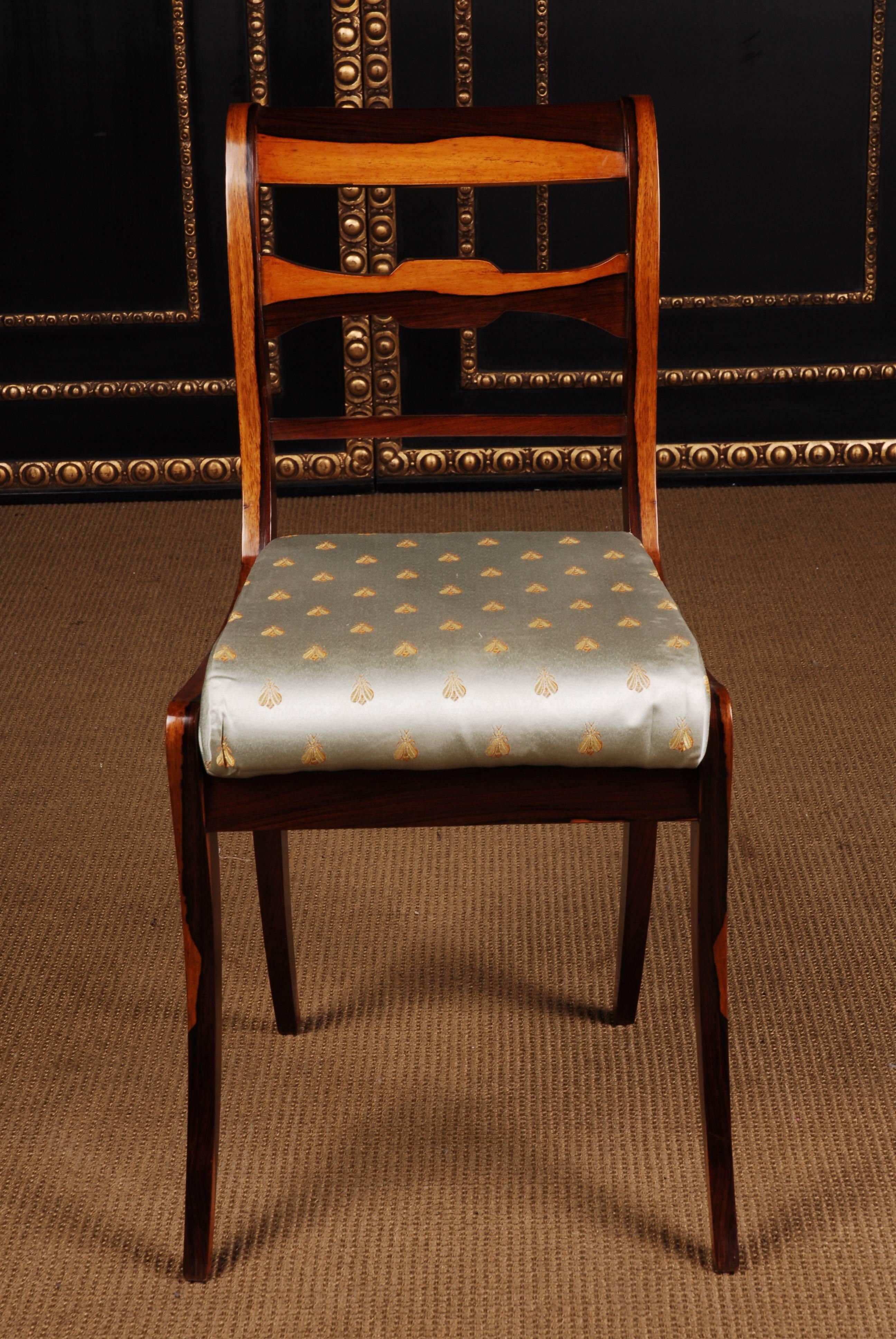 20th Century Six Chairs in the Biedermeier Style Palisander  Veneer on Beechwood In Good Condition In Berlin, DE