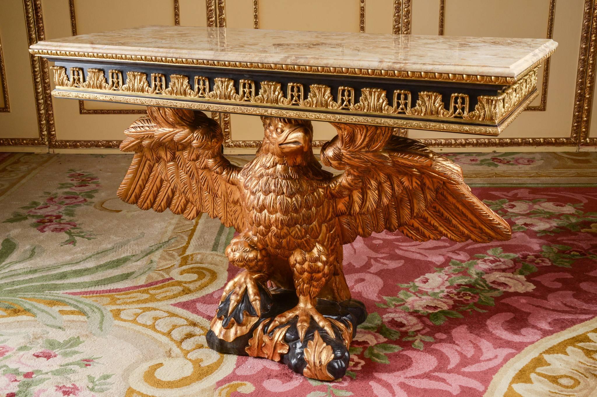 English 20th Century Eagle Console Table According to a Design by William Kent