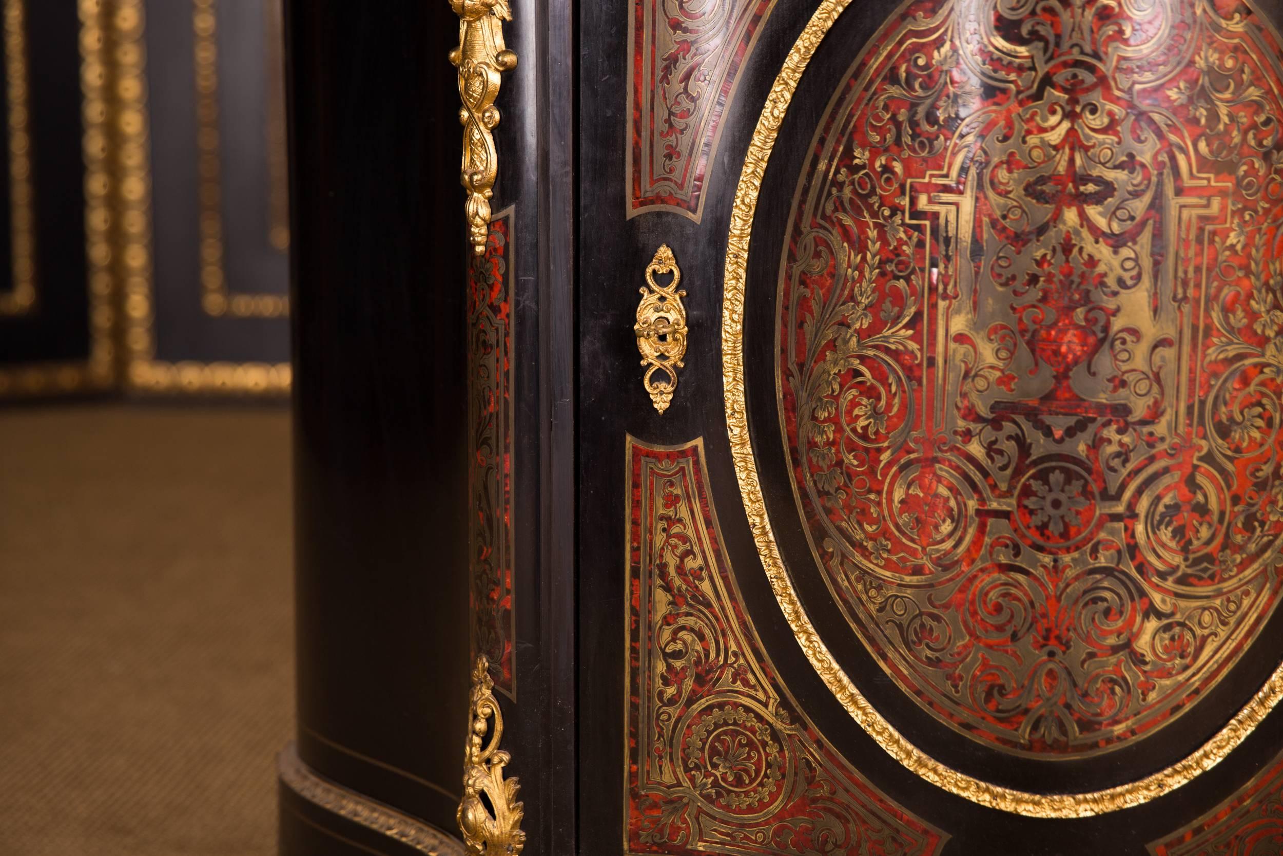 19th Century Original French Boulle Commode in the Louis XV Style 1860 In Good Condition In Berlin, DE