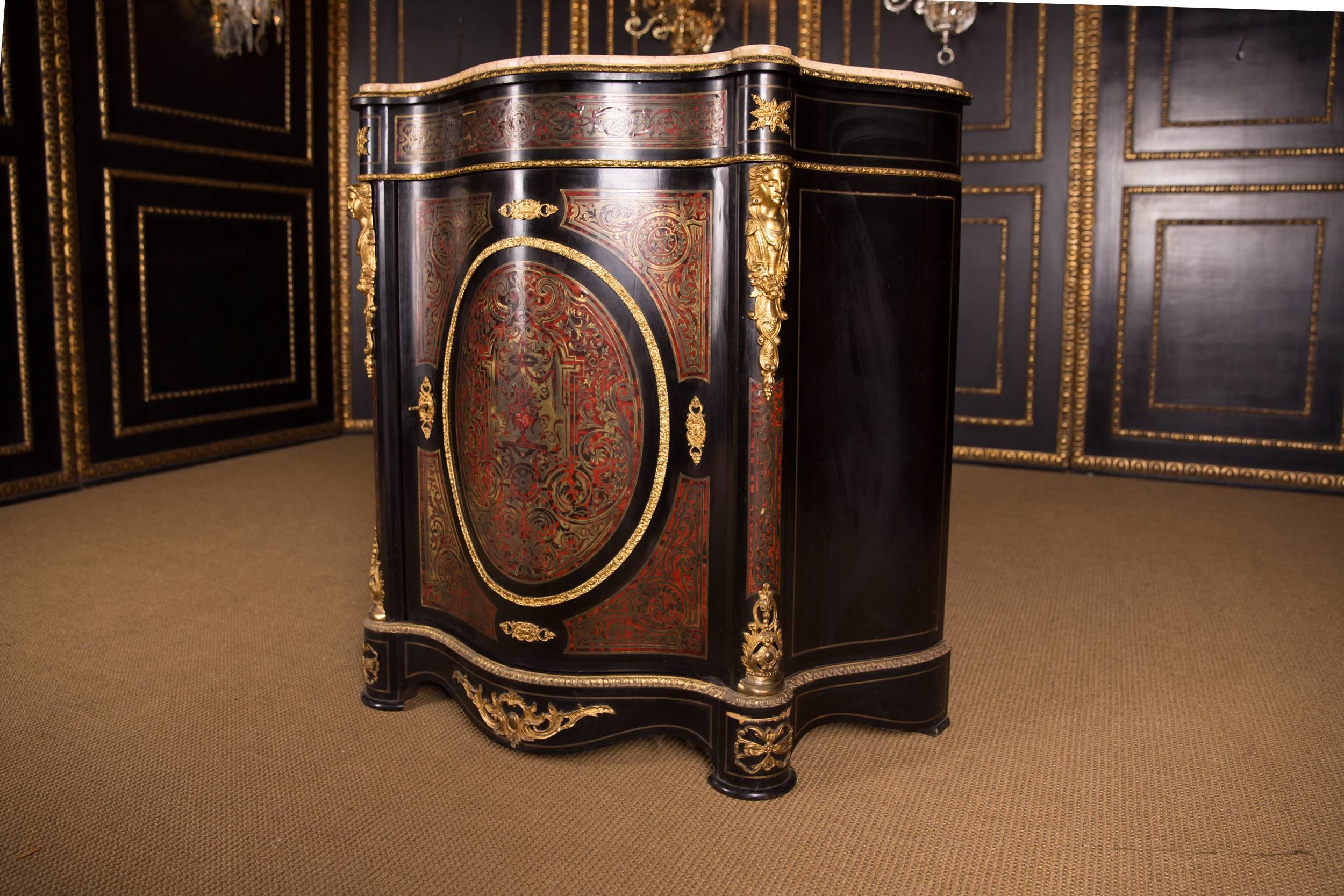 Beech 19th Century Original French Boulle Commode in the Louis XV Style 1860