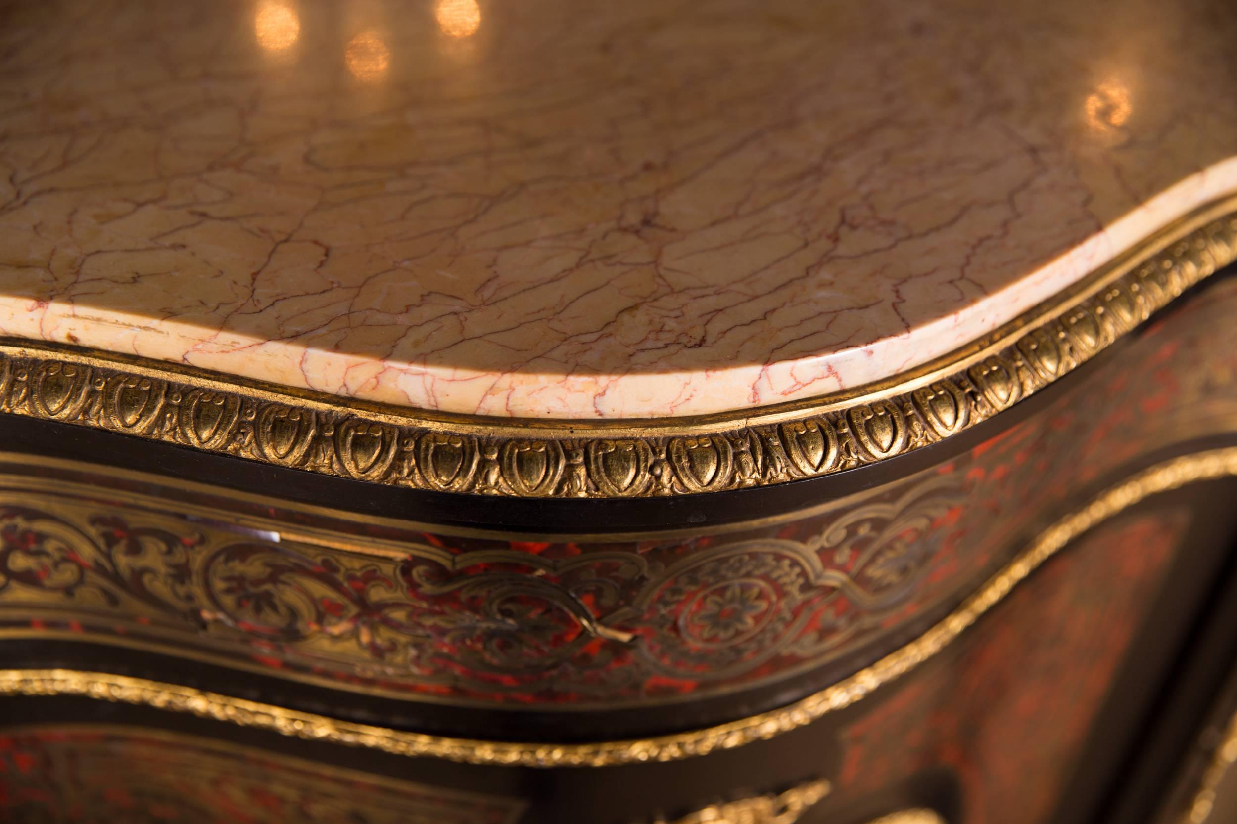 19th Century Original French Boulle Commode in the Louis XV Style 1860 3